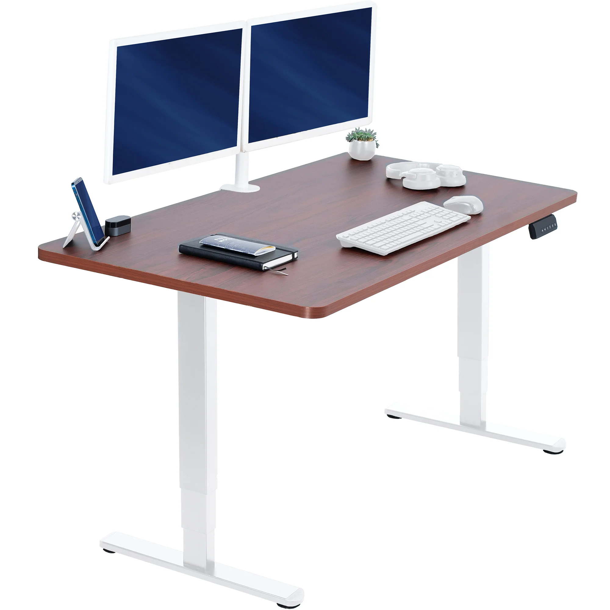 2B Solid Top Series - Dual Motor Electric Desk with Push Button Memory Controller - Image 26