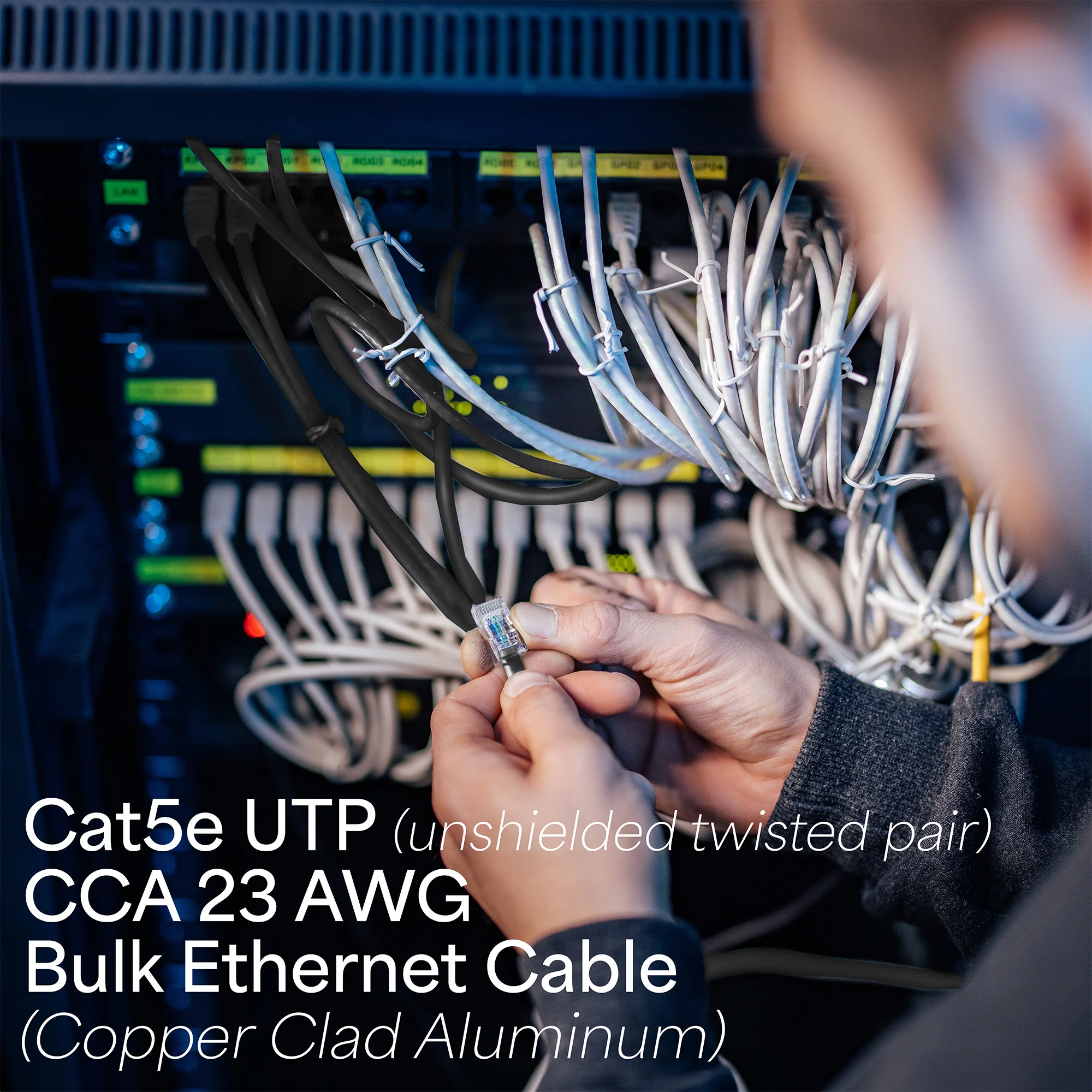 Black 1,000ft Cat5e Outdoor Ethernet Cable - Image 3