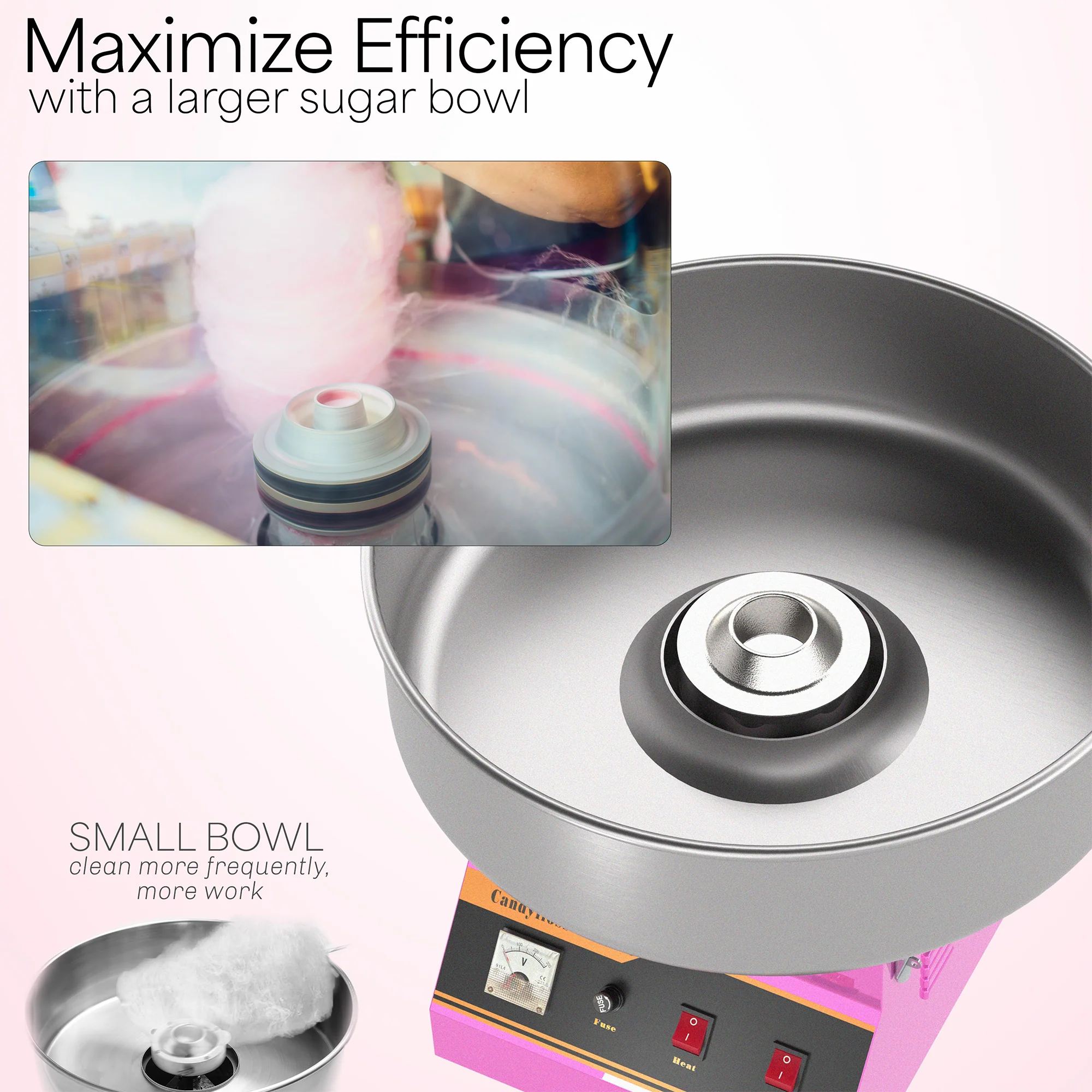 Electric Commercial Cotton Candy Machine - Image 3