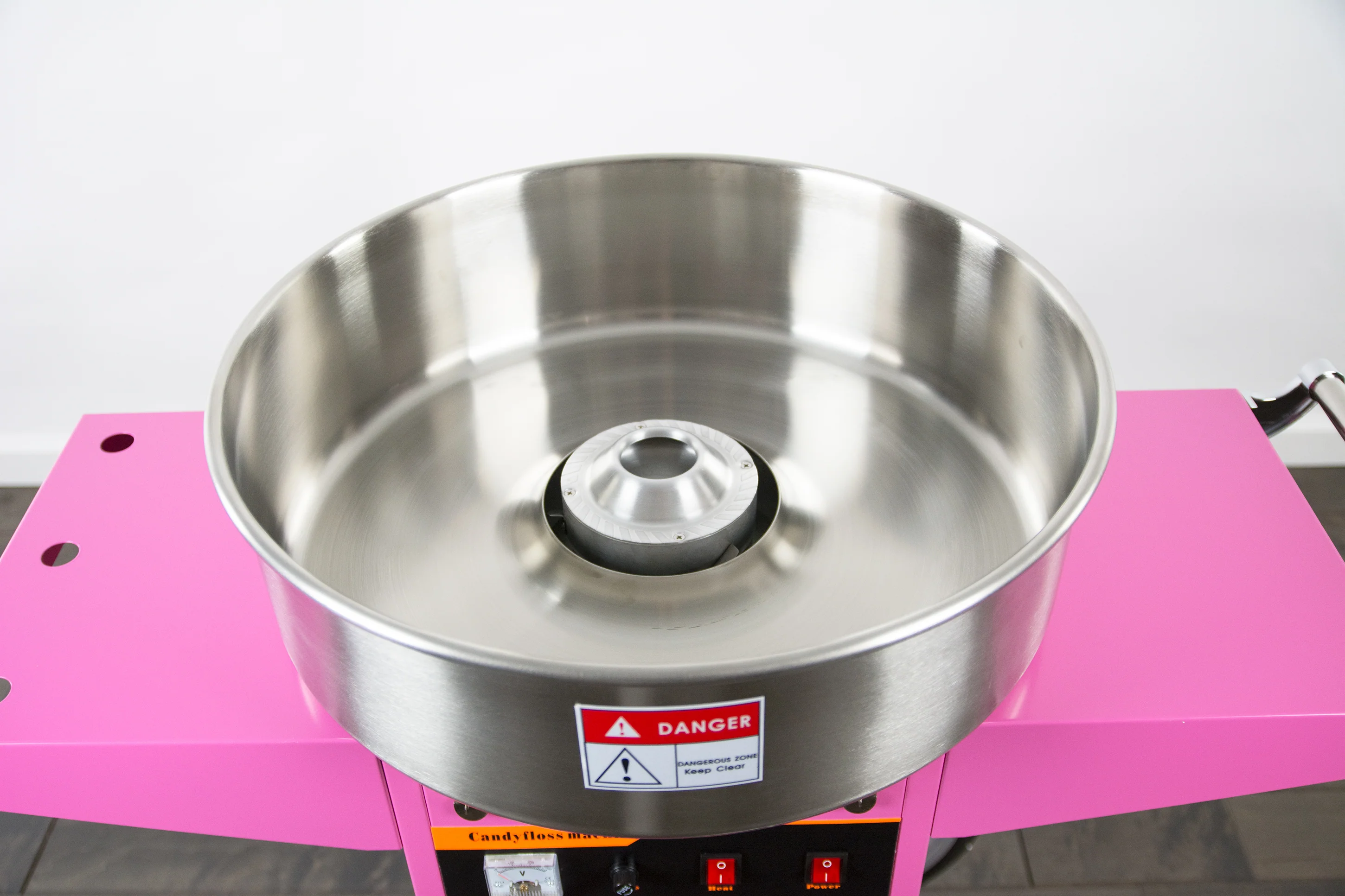 Electric Commercial Cotton Candy Machine with Cart - Image 3