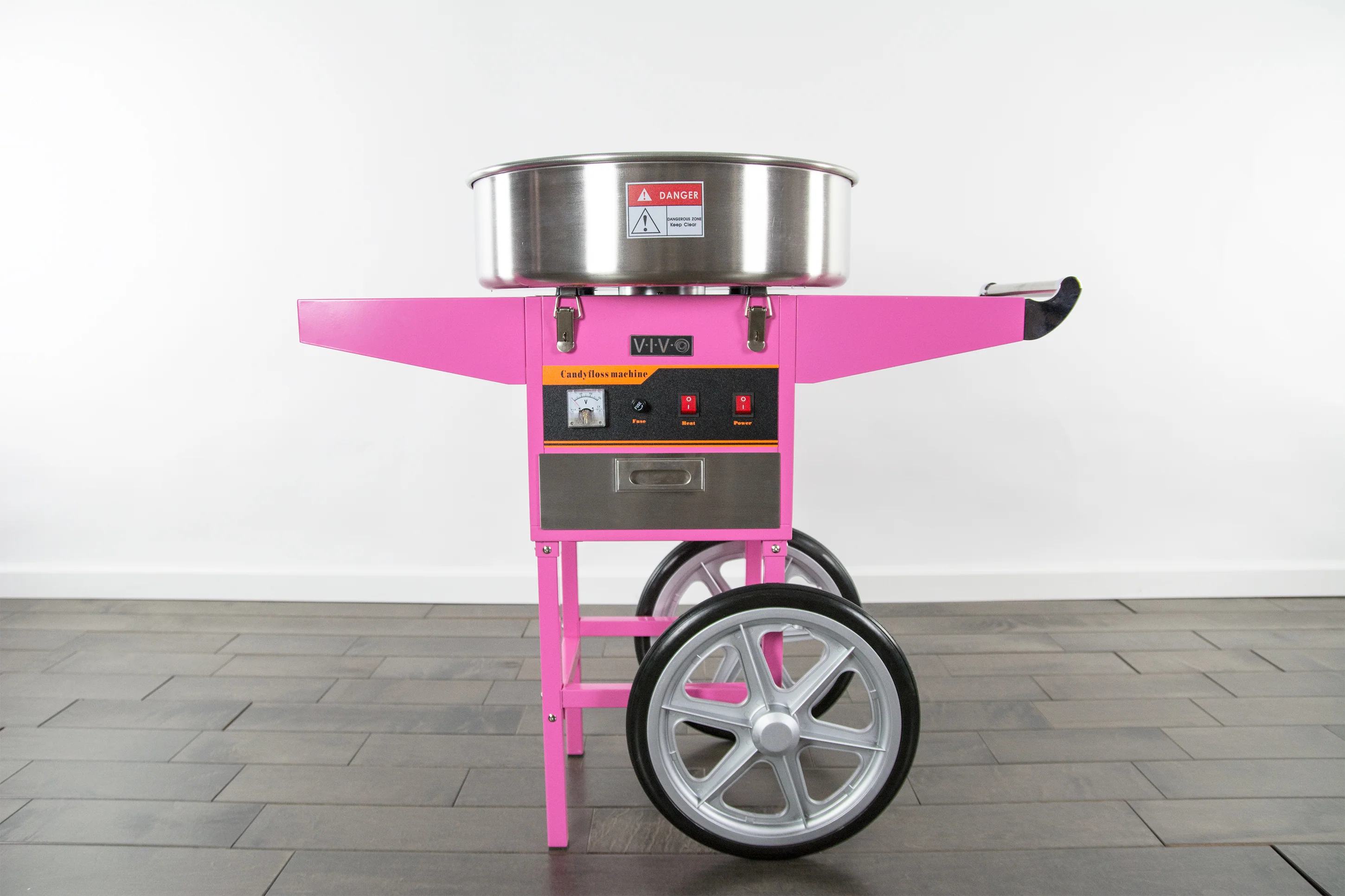 Electric Commercial Cotton Candy Machine with Cart - Image 5