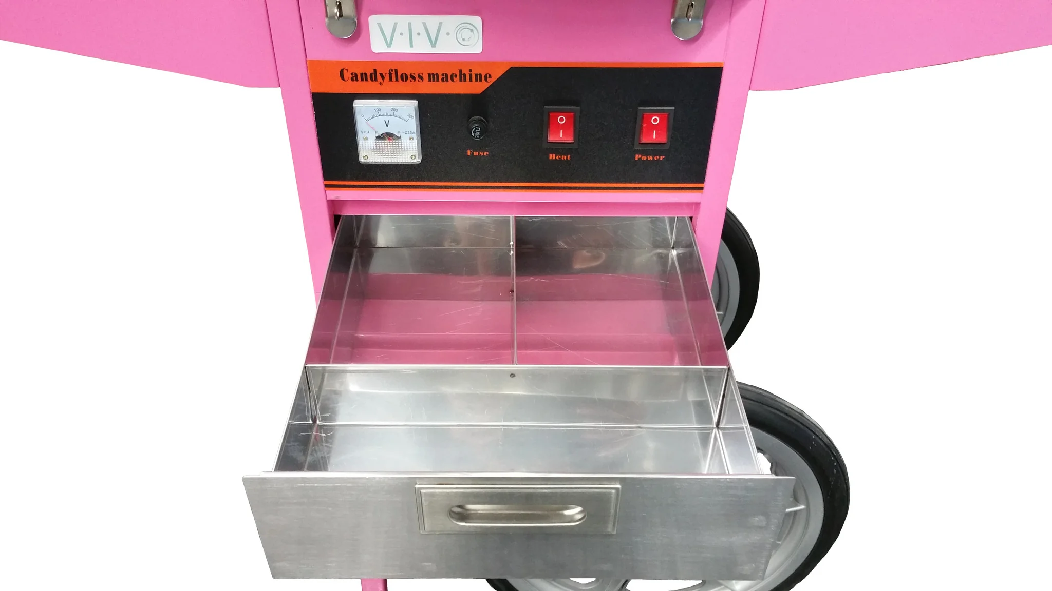Electric Commercial Cotton Candy Machine with Cart - Image 6