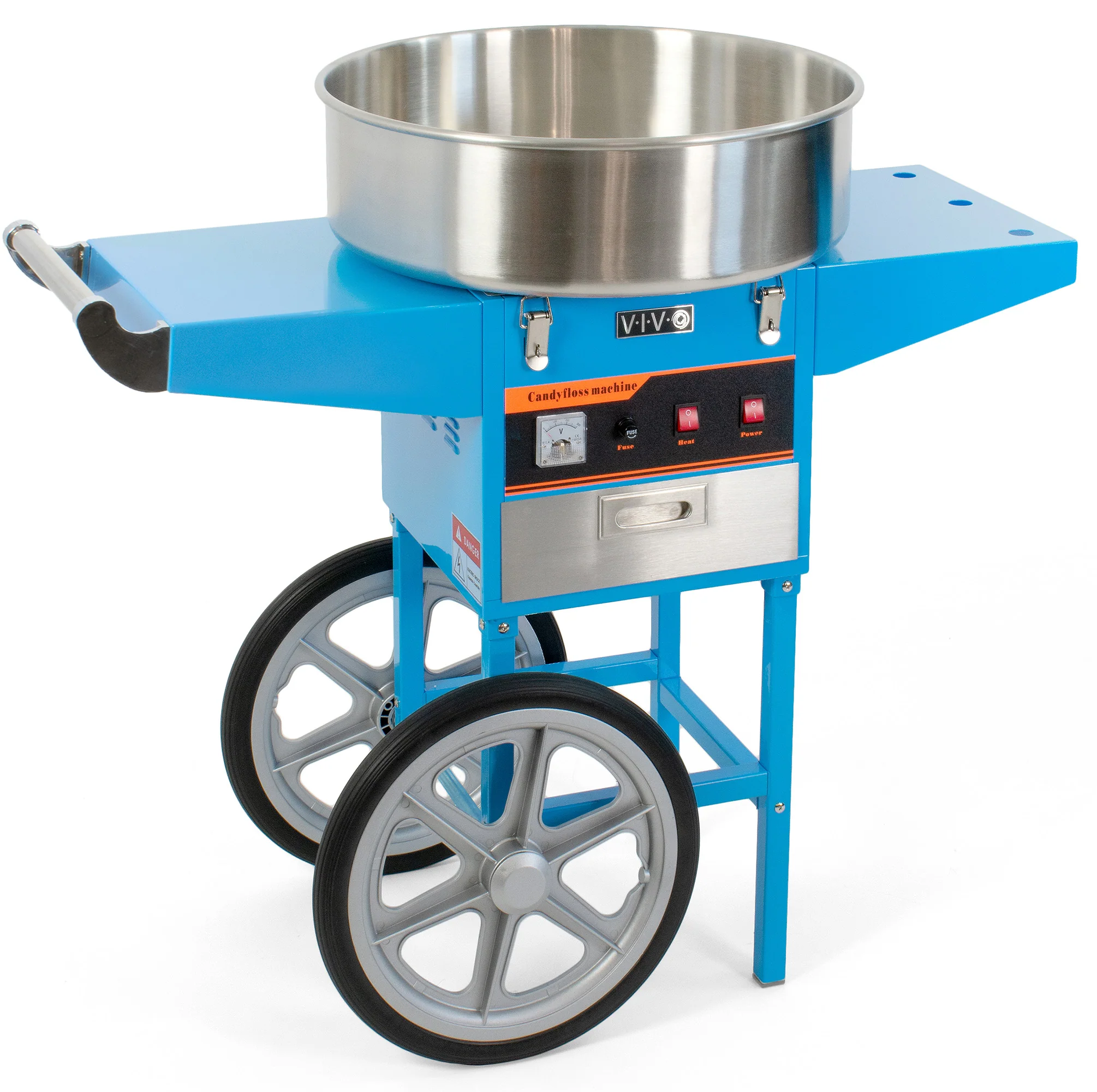 Electric Commercial Cotton Candy Machine with Cart - Image 8