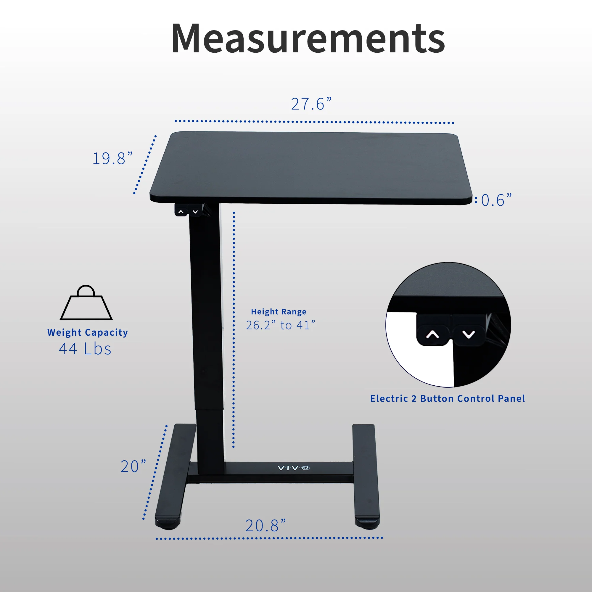Electric Mobile Overbed Table - Image 3