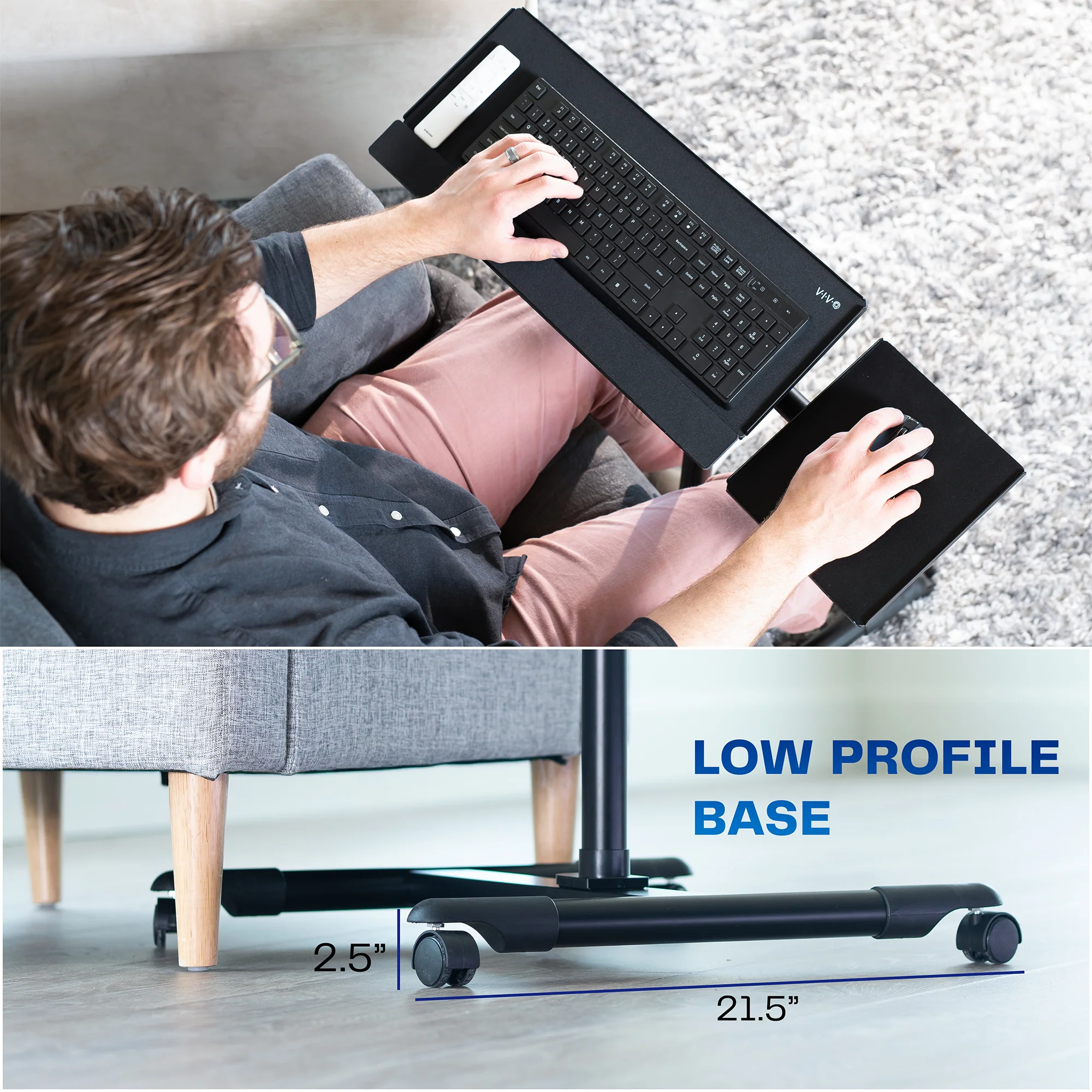 Freestanding Keyboard Tray Cart - Image 5
