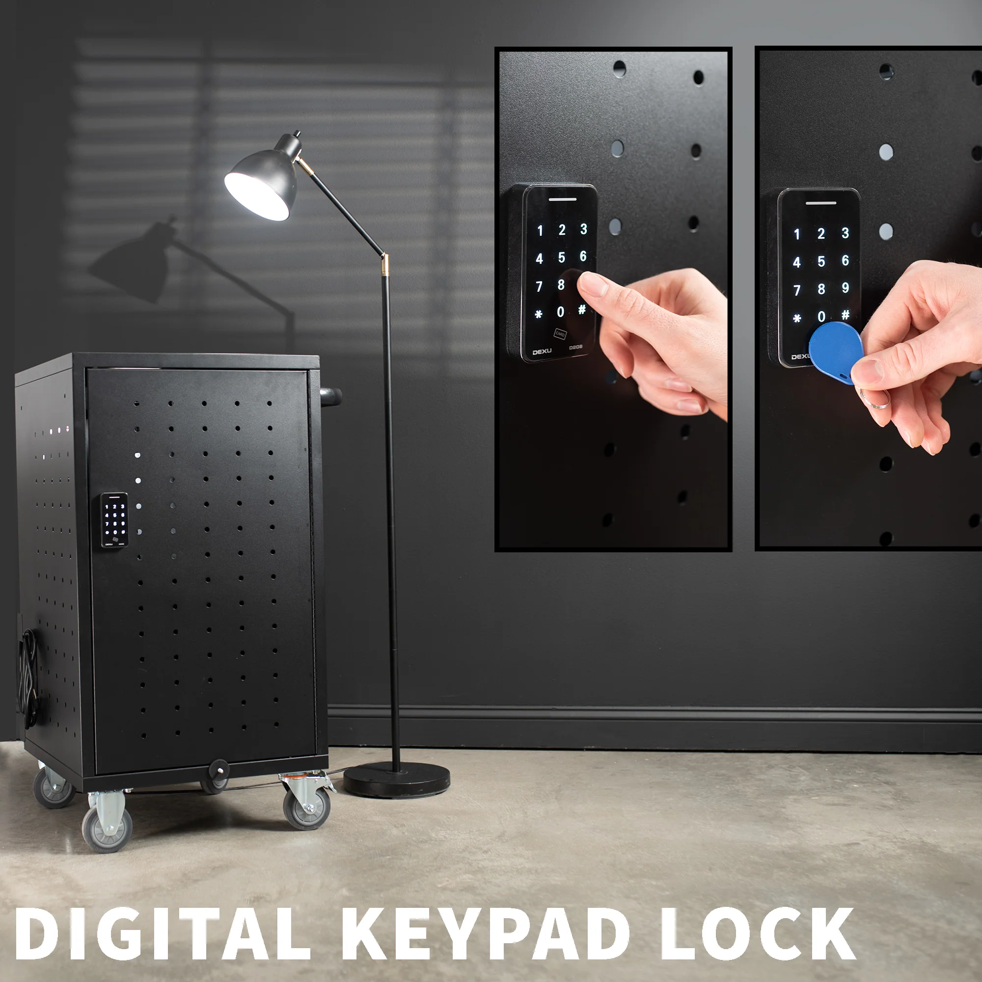 Laptop Charging Cart with Keypad Lock - Image 10