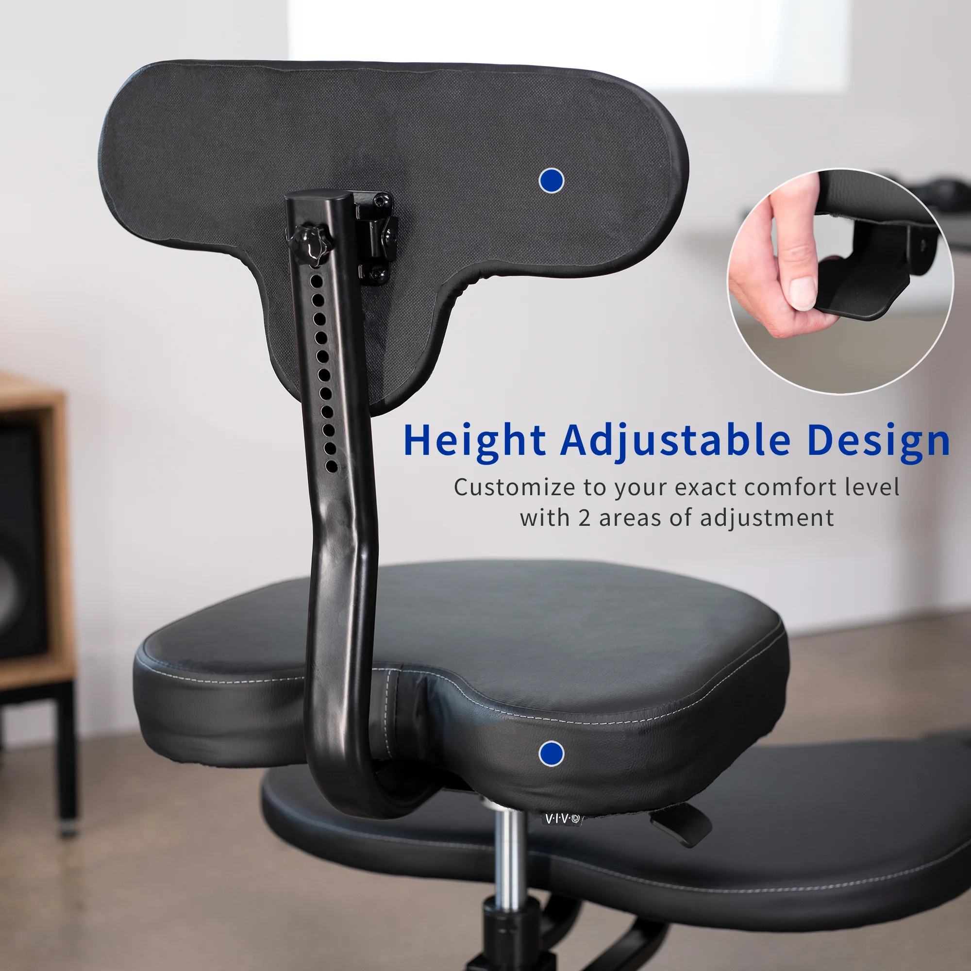 Cross Legged Chair with Wheels - Image 6
