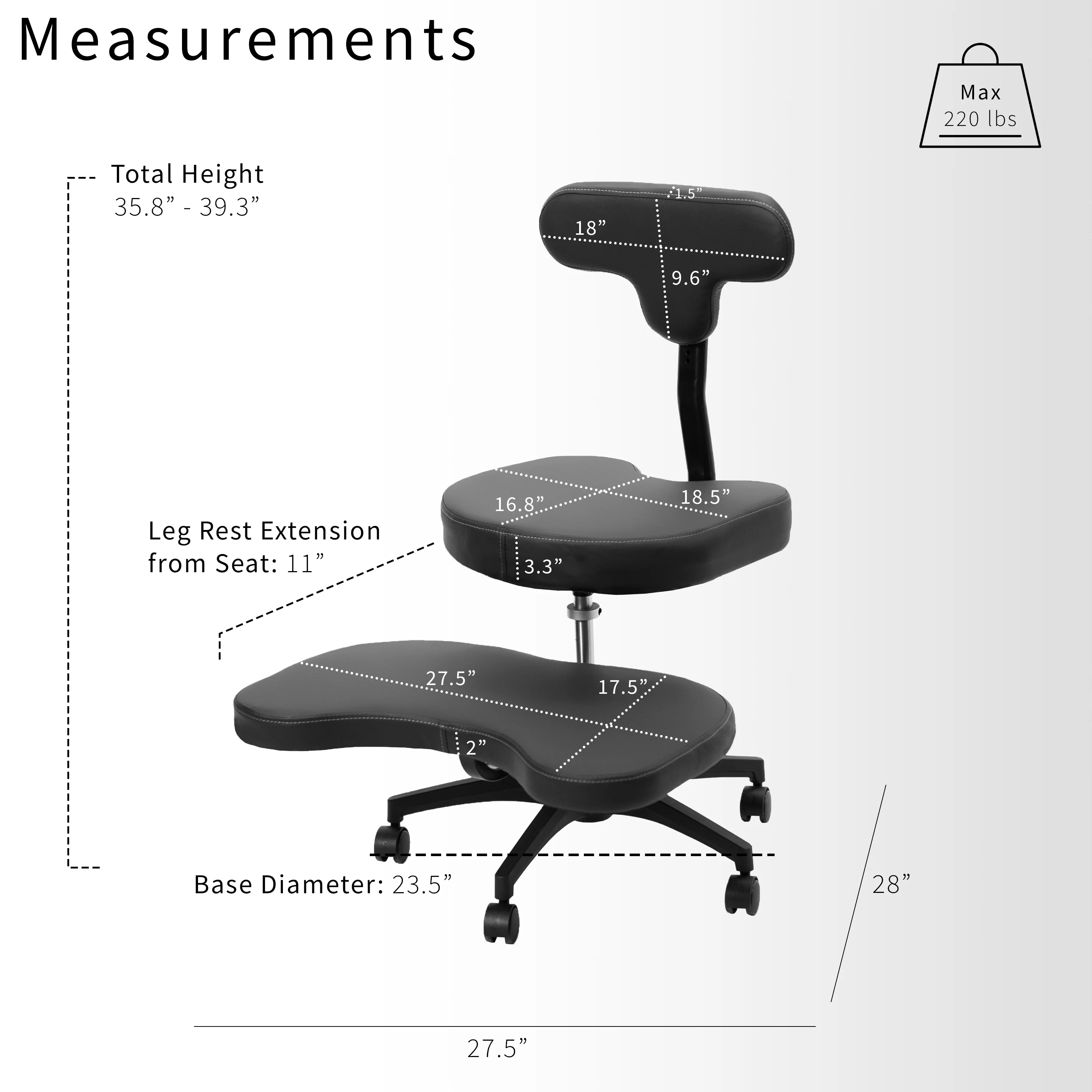 Cross Legged Chair with Wheels - Image 7