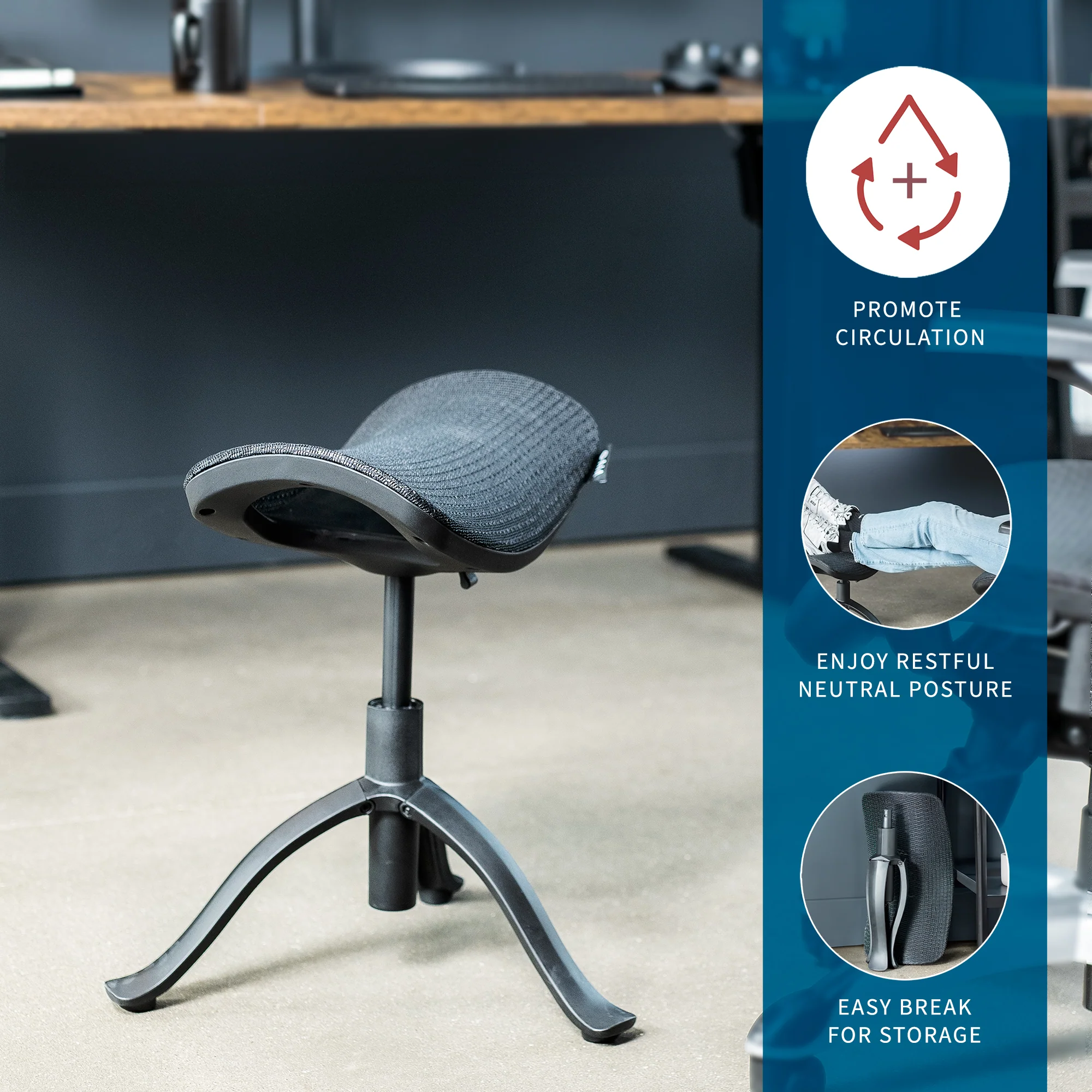 2-in-1 Footrest & Ottoman for Desk - Image 4