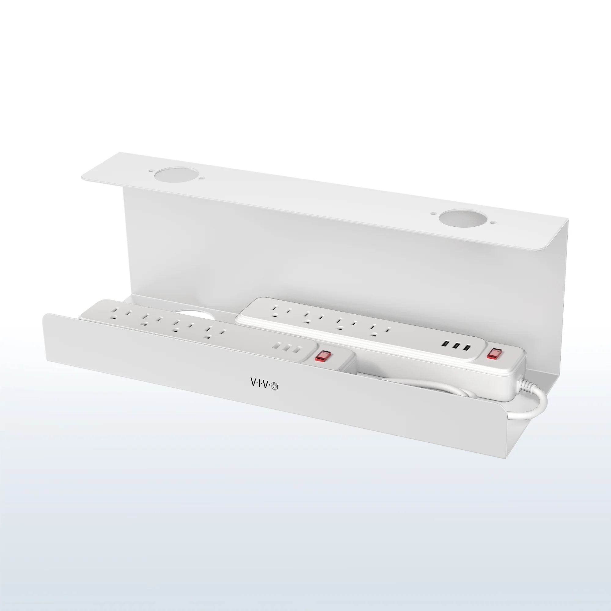 Extra Deep Under Desk Cable Management Tray - Image 10