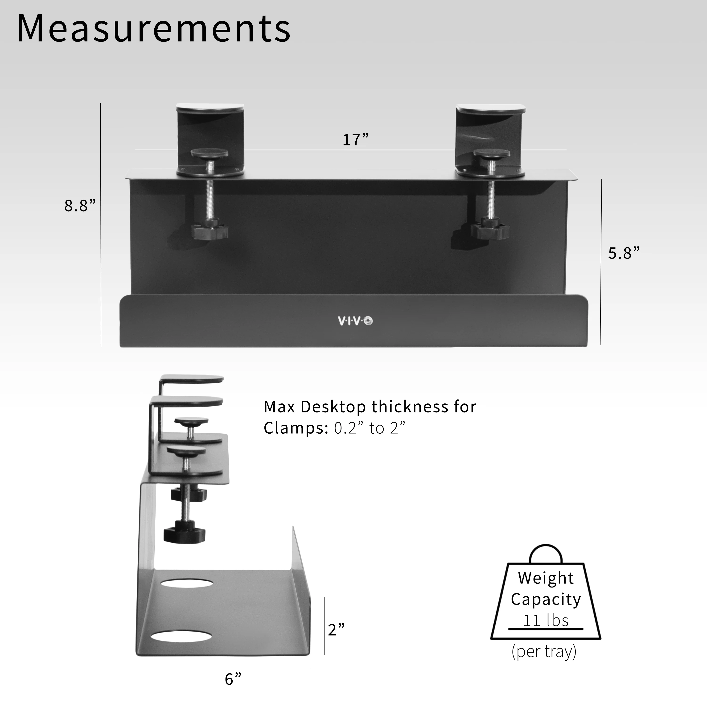 Clamp-on Cable Management Tray - Image 12