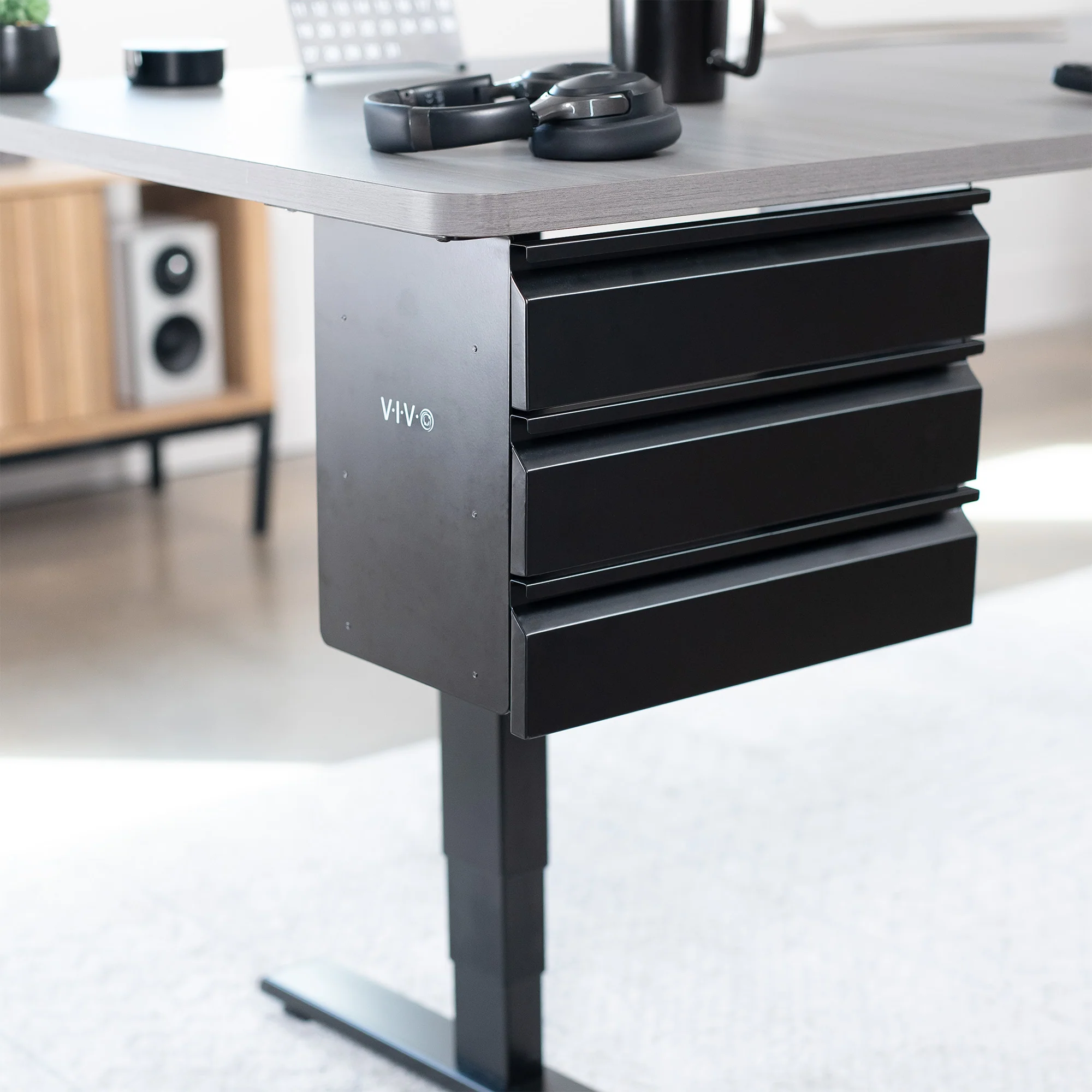 Pull Out 16" 3 Level Under Desk Drawer - Image 2