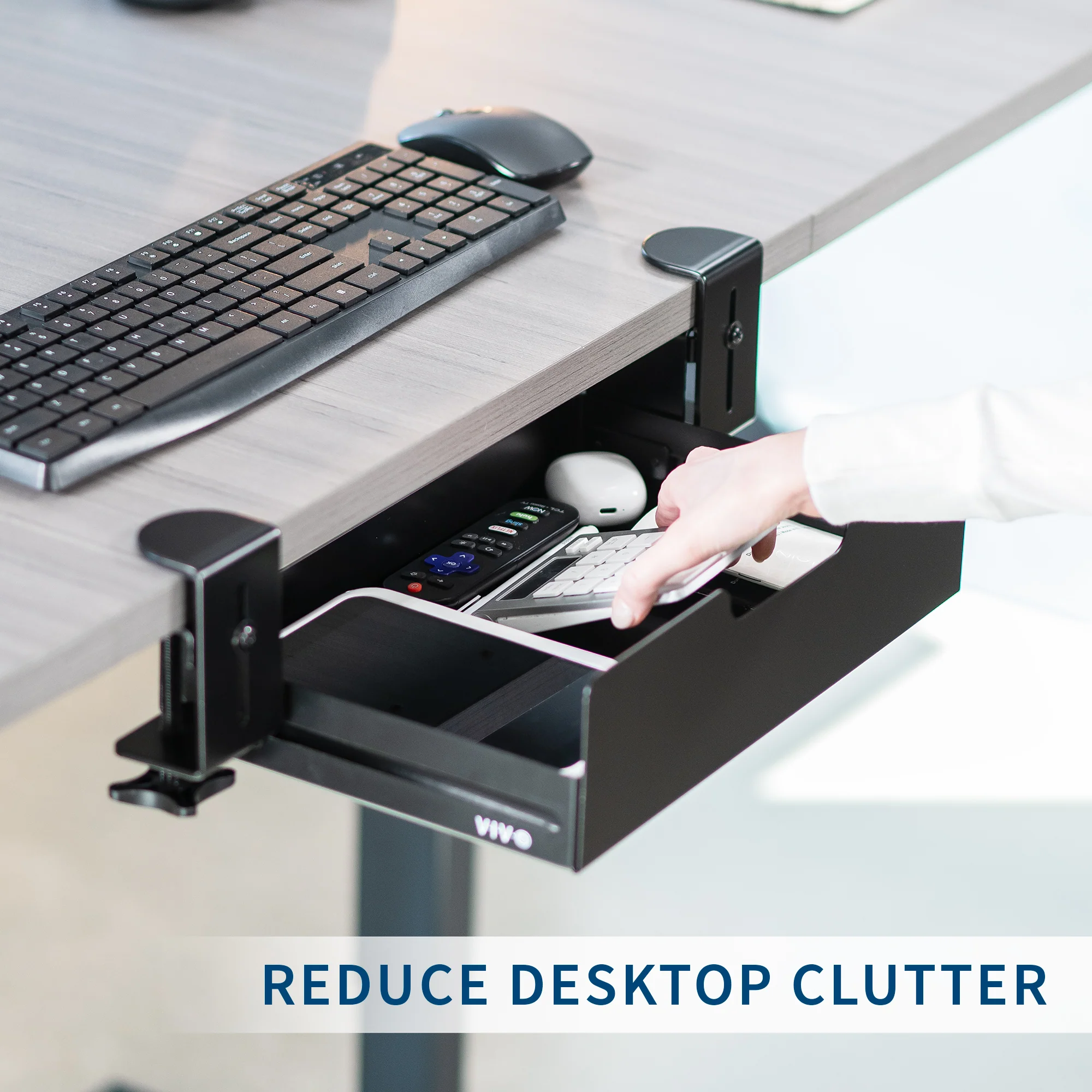 Flush Clamp-on Desk Drawer - Image 4