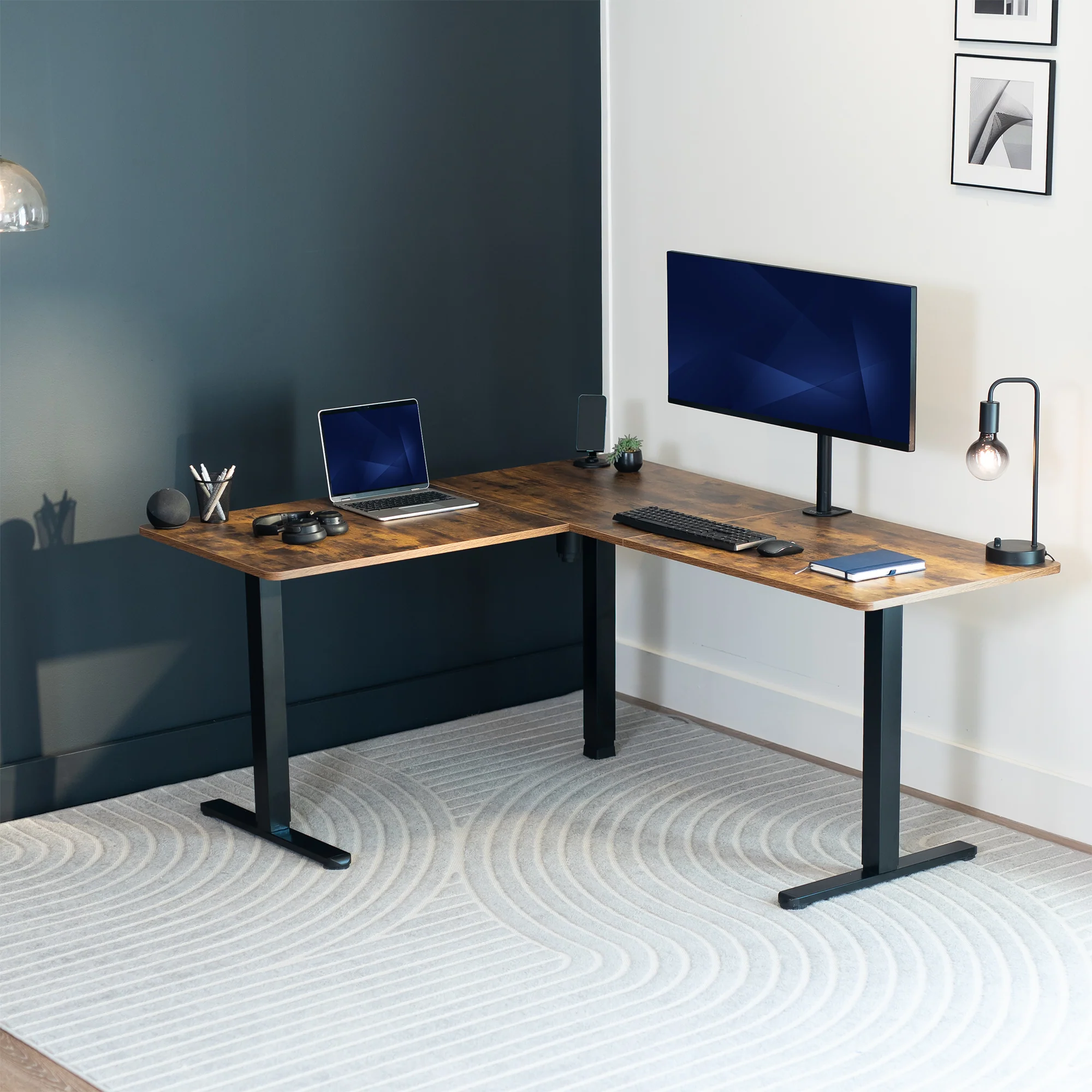 E3 Series - Corner Electric Single Motor Desk Frame - Image 20