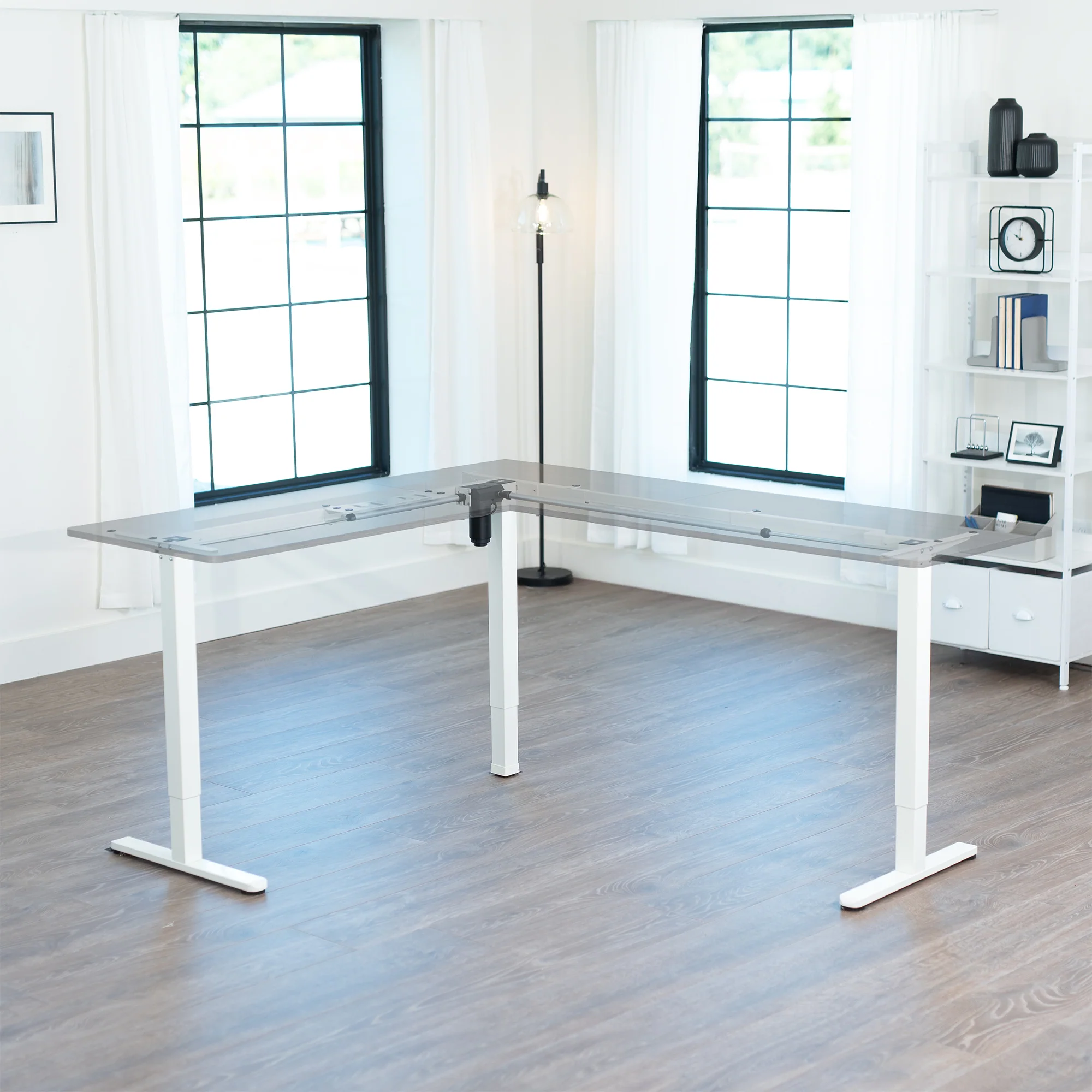 E3 Series - Corner Electric Single Motor Desk Frame - Image 35