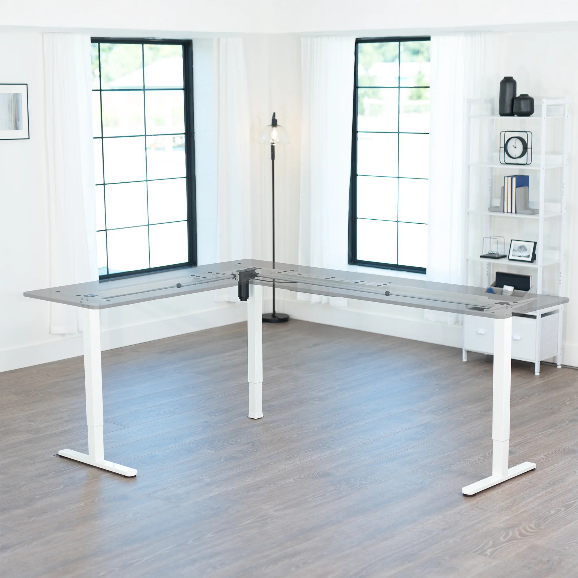 E3 Series - Corner Electric Single Motor Desk Frame - Image 46