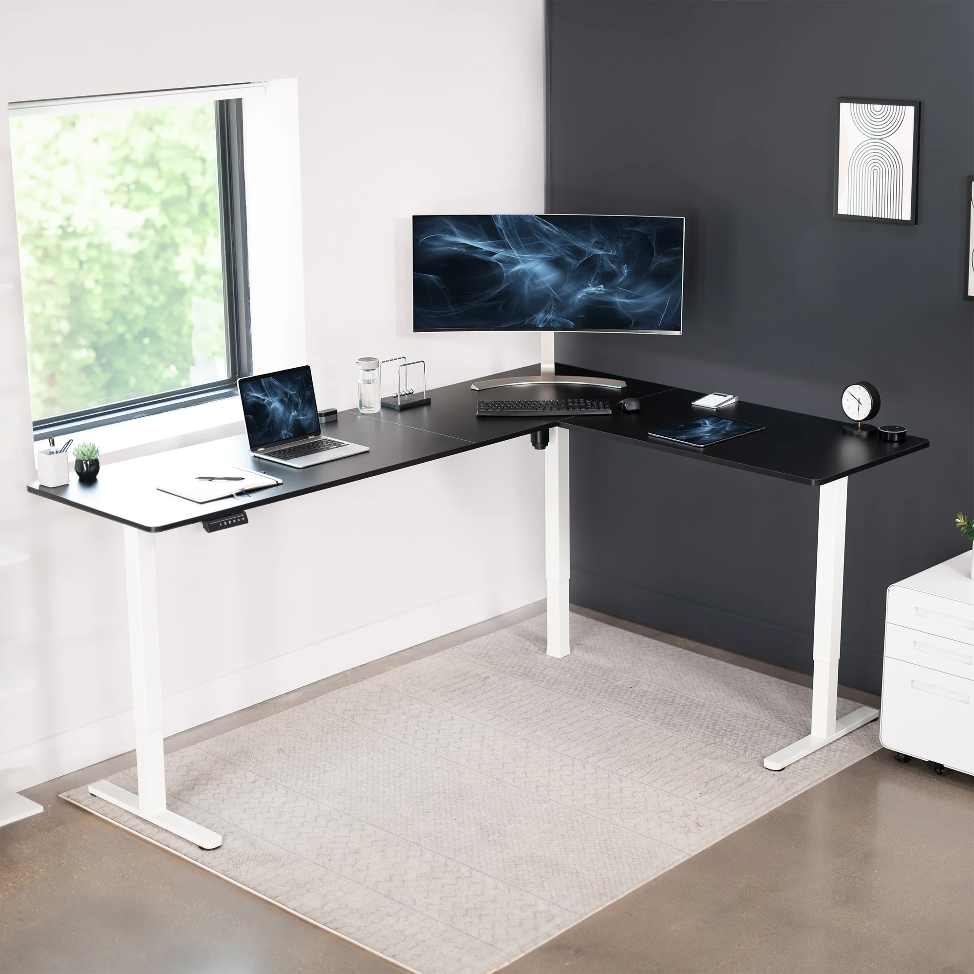 E3 Series - Corner Electric Desk - Image 110
