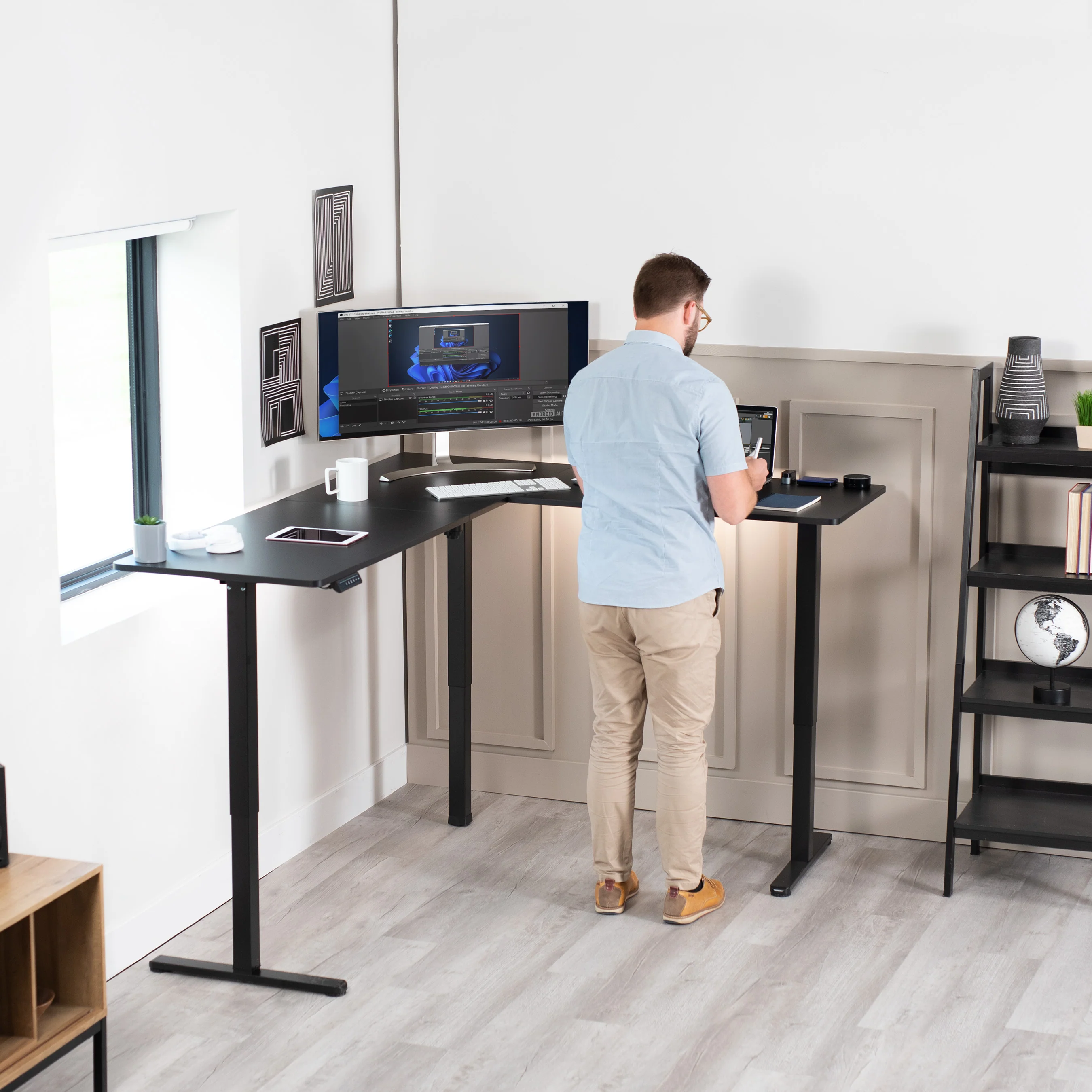 E3 Series - Corner Electric Desk - Image 45