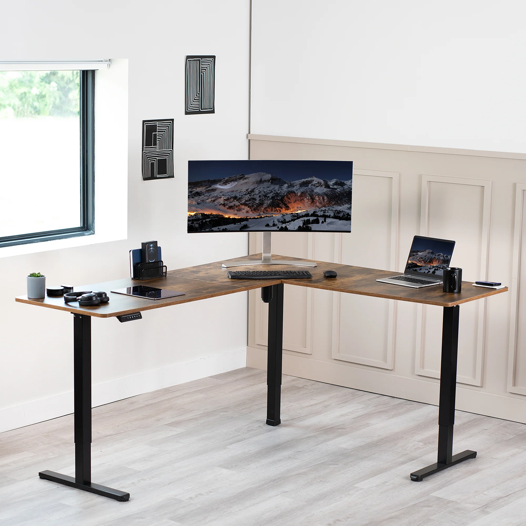 E3 Series - Corner Electric Desk - Image 54