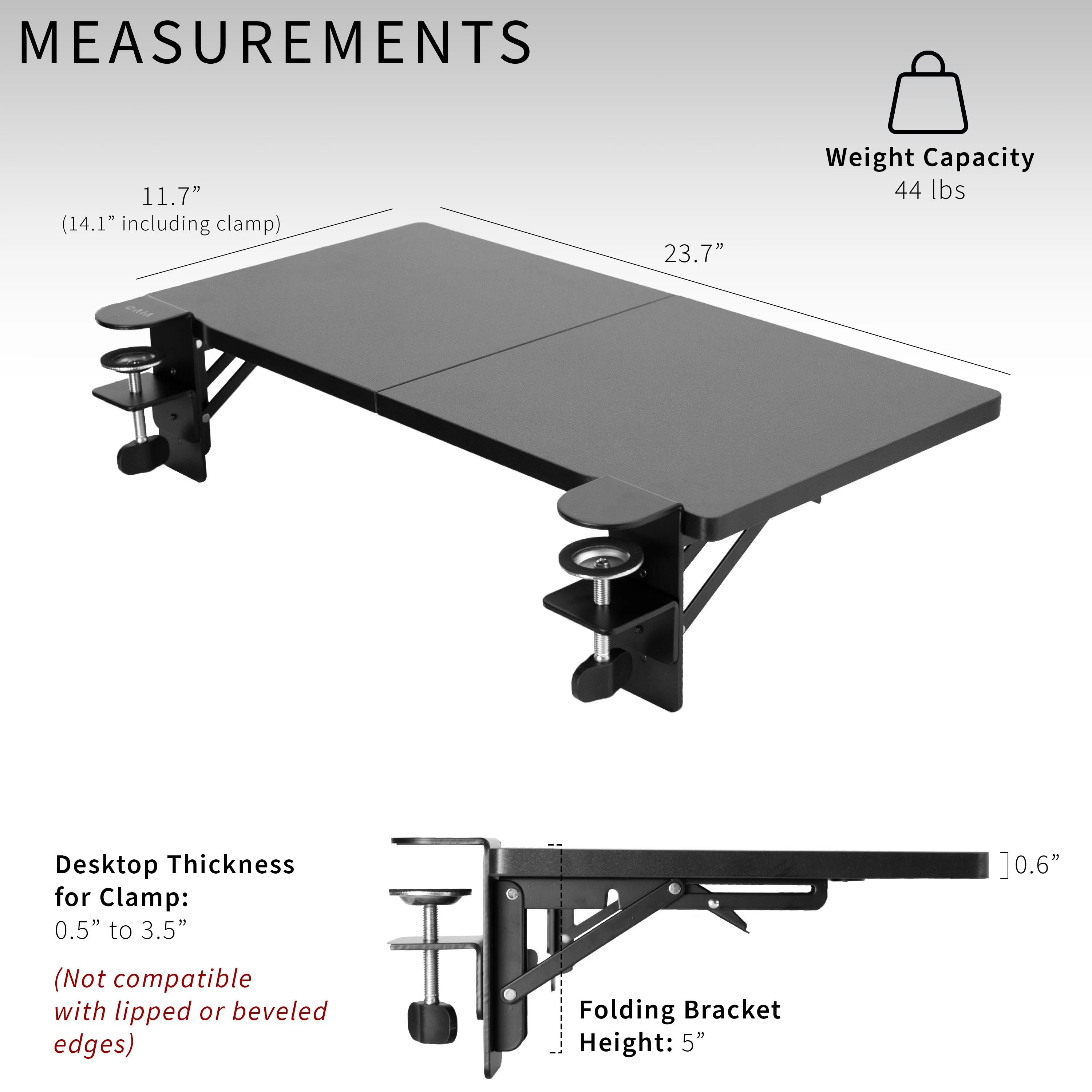 Clamp-on Desk Extension - Image 5