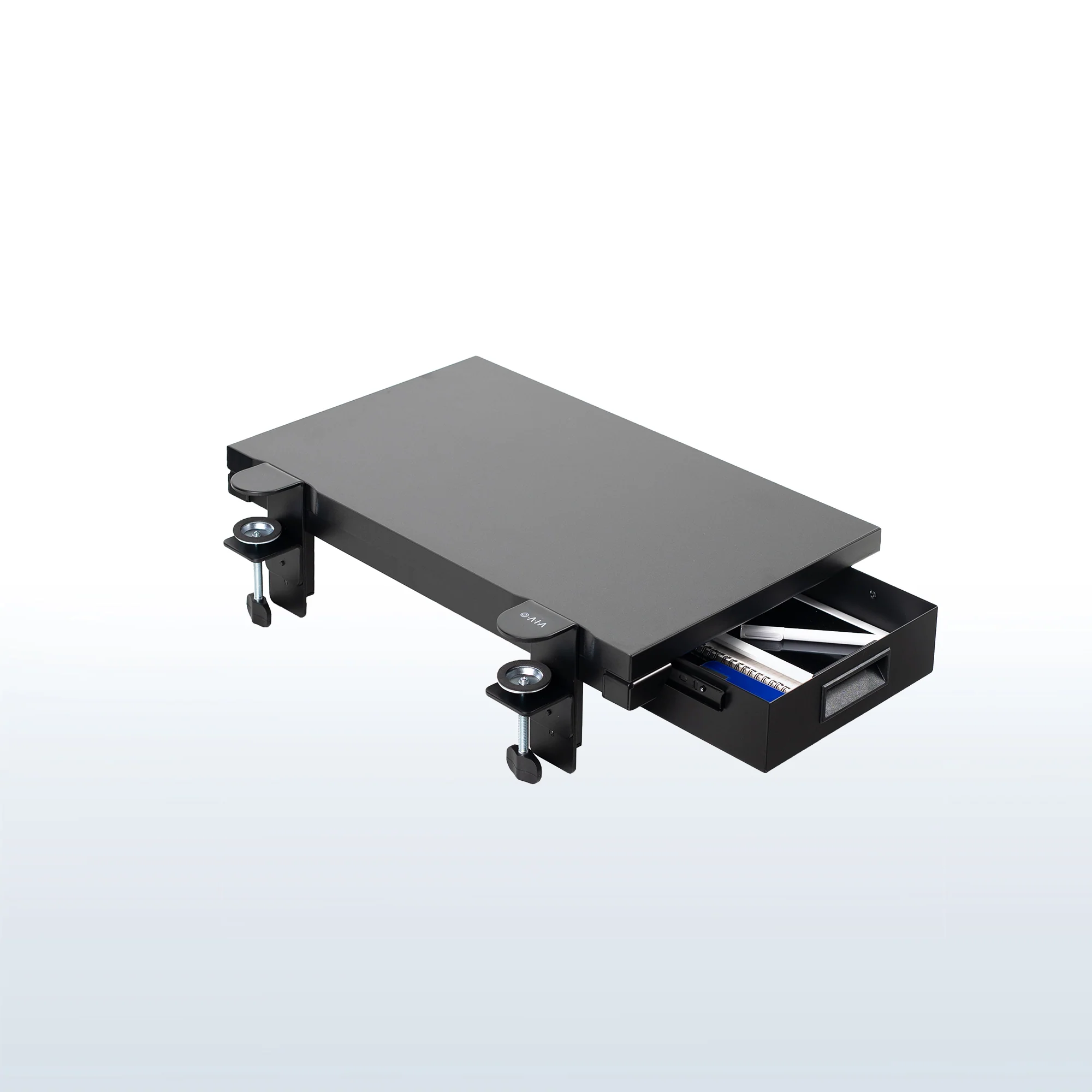 Clamp-on 24" x 14" Desk Extension with Storage