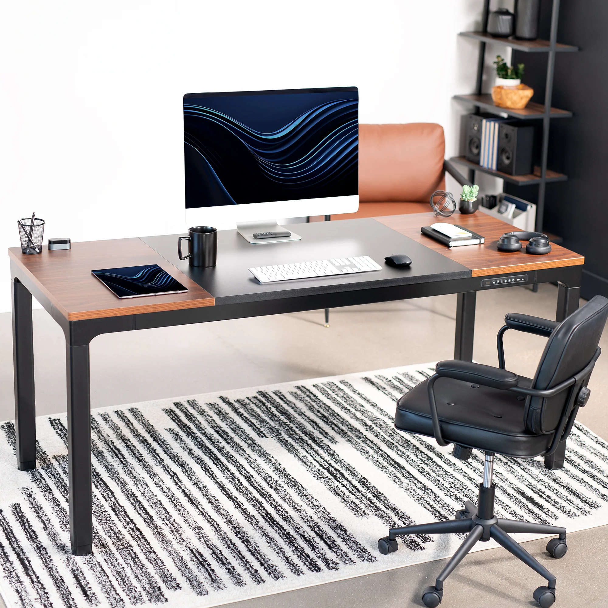Premium Electric 4-Leg Quad Motor Desk Frame - Image 10