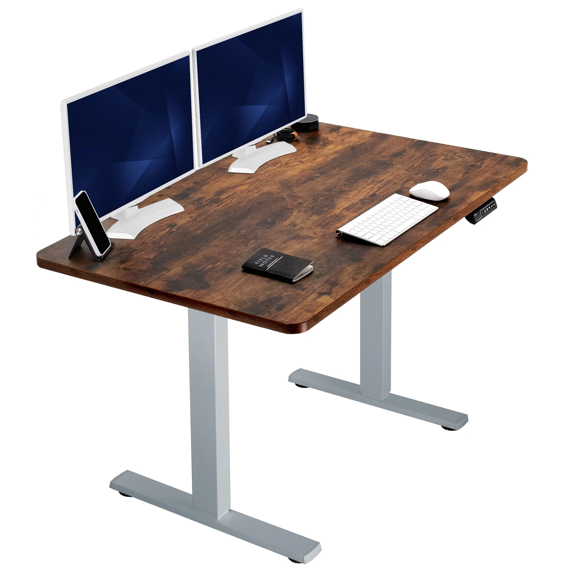 1B Solid Top Series - Single Motor Electric Desk with Push Button Memory Controller - Image 140