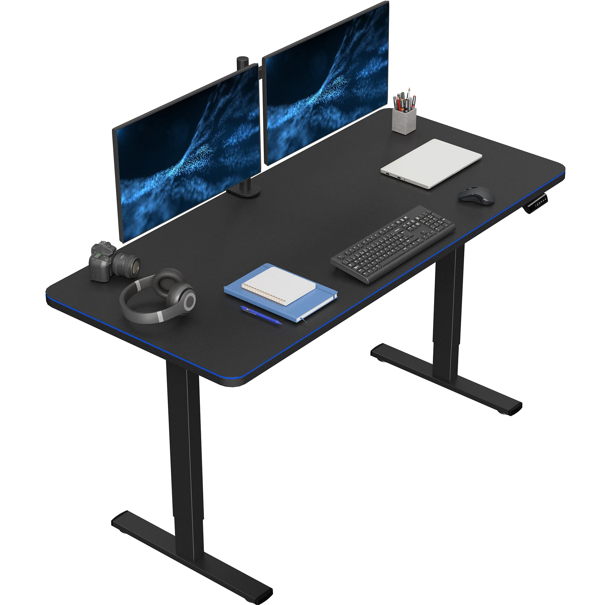 1B Solid Top Series - Single Motor Electric Desk with Push Button Memory Controller - Image 9