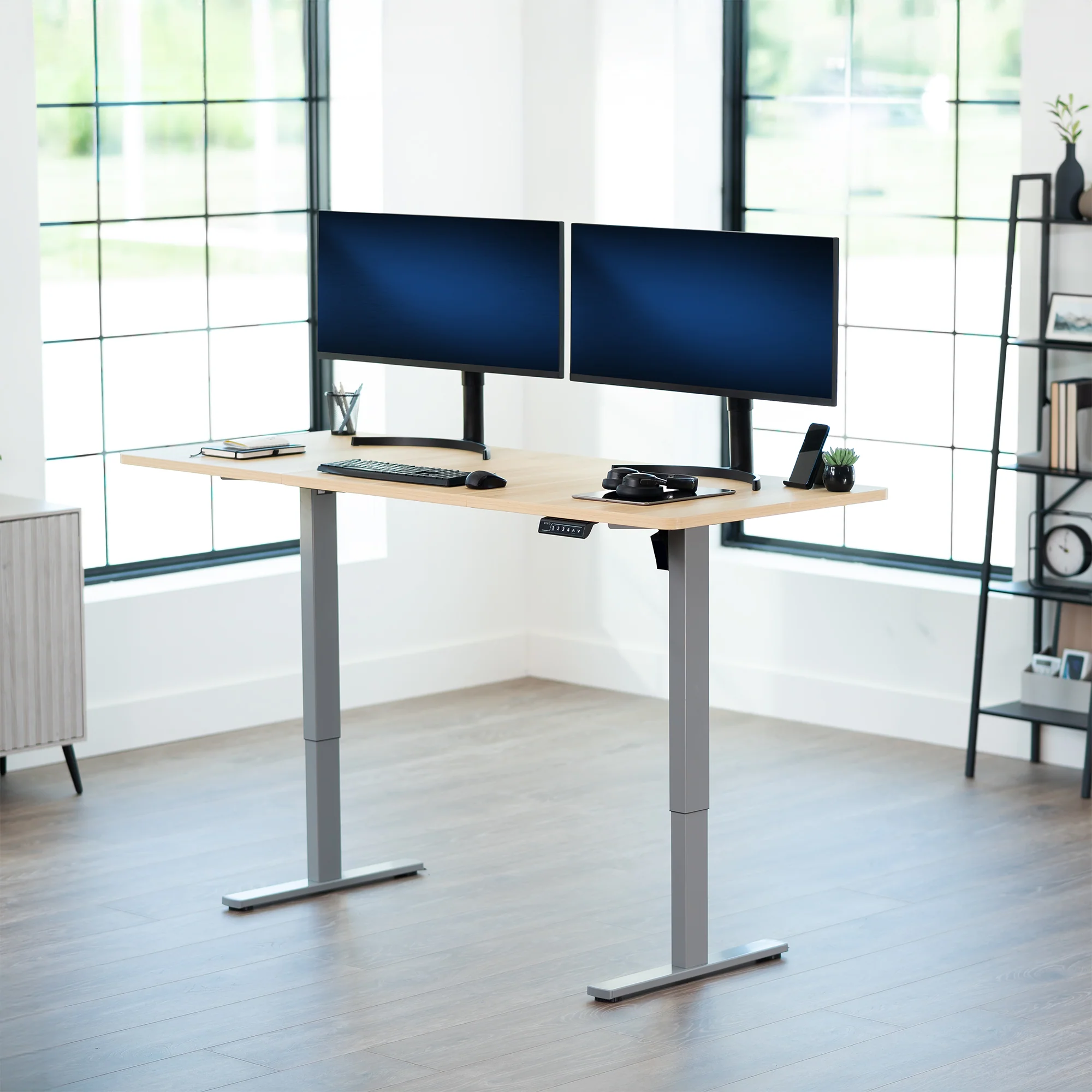 1B Split Top Series - Single Motor Electric Desk with Push Button Memory Controller - Image 102