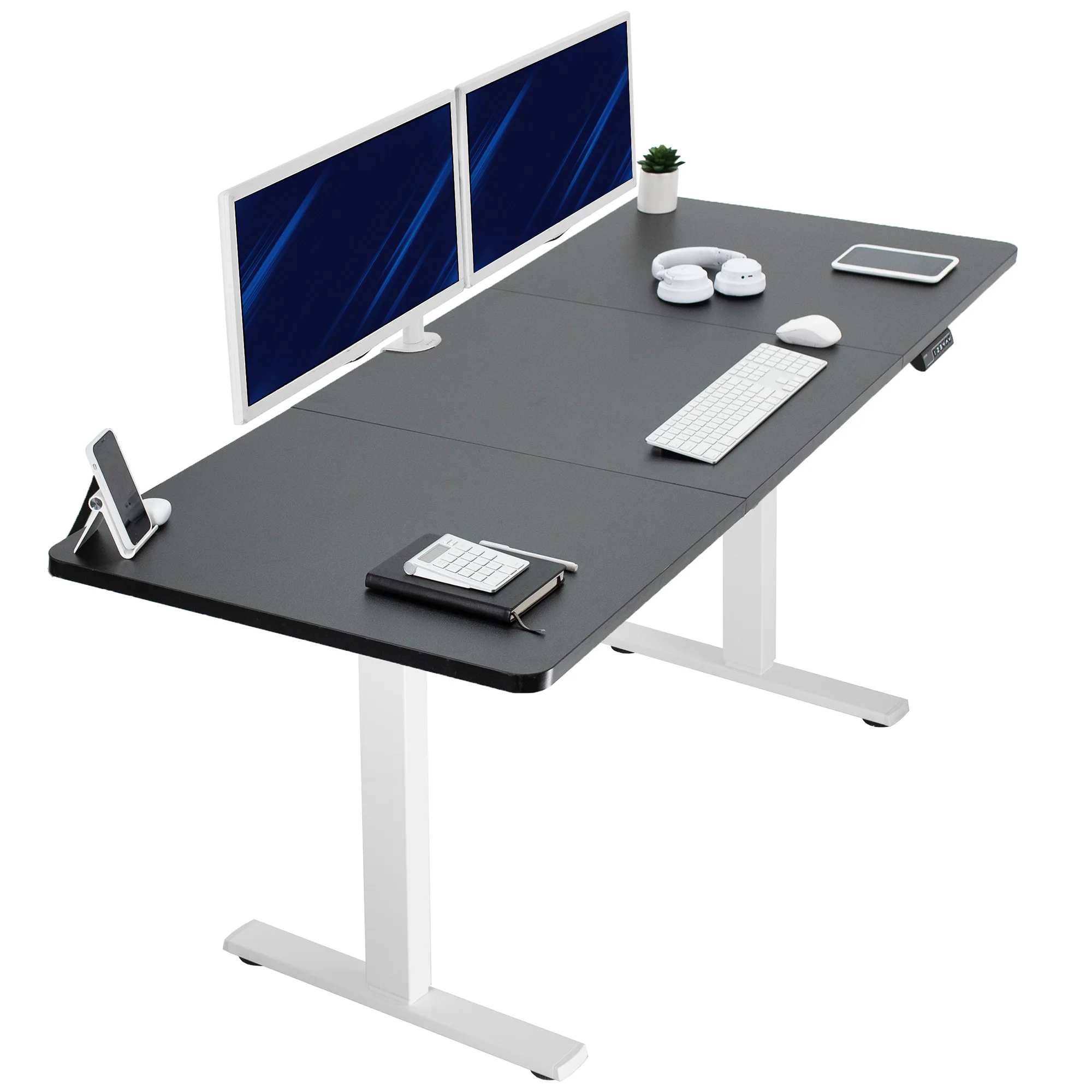 1B Split Top Series - Single Motor Electric Desk with Push Button Memory Controller - Image 117