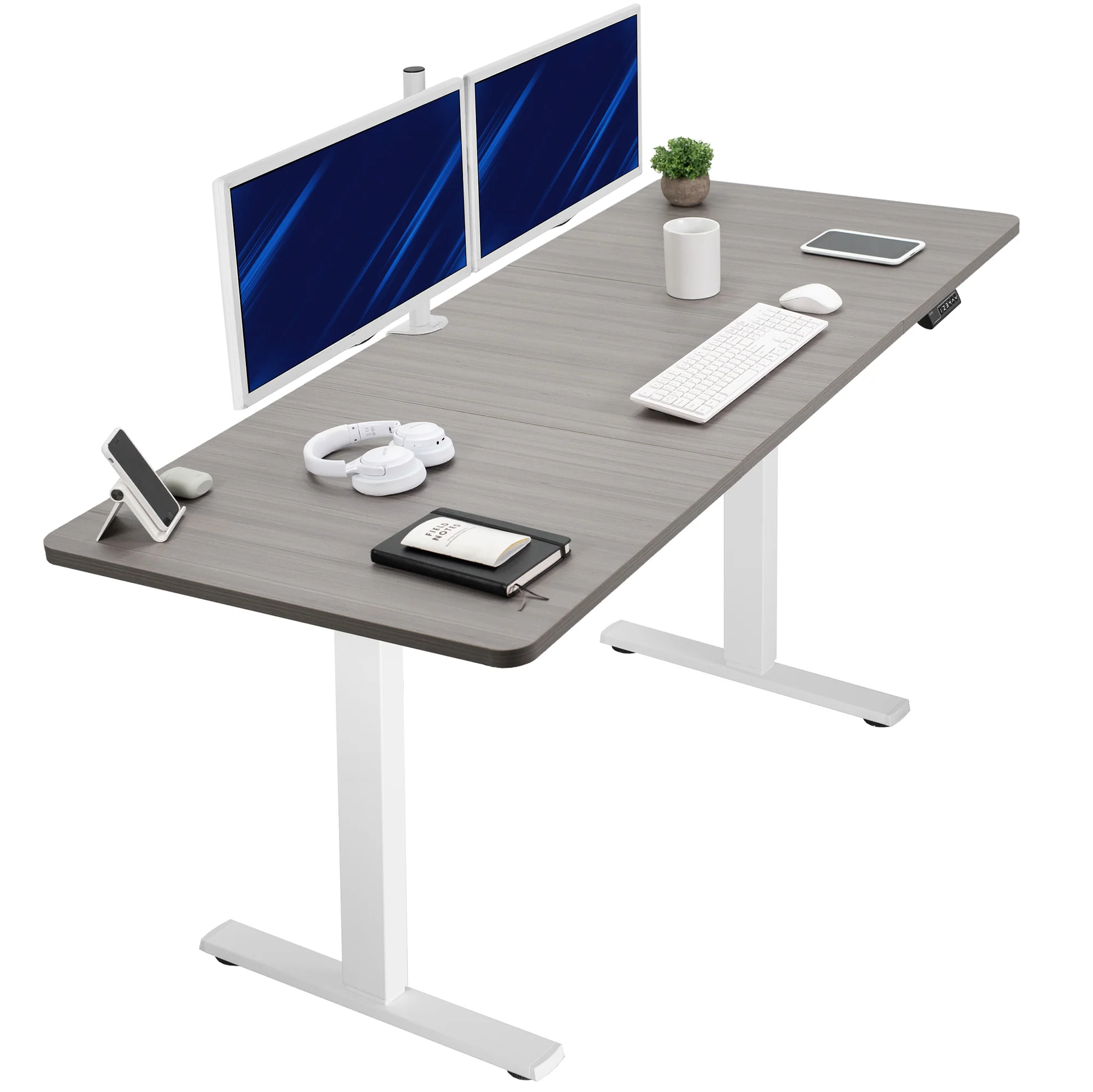 1B Split Top Series - Single Motor Electric Desk with Push Button Memory Controller - Image 125
