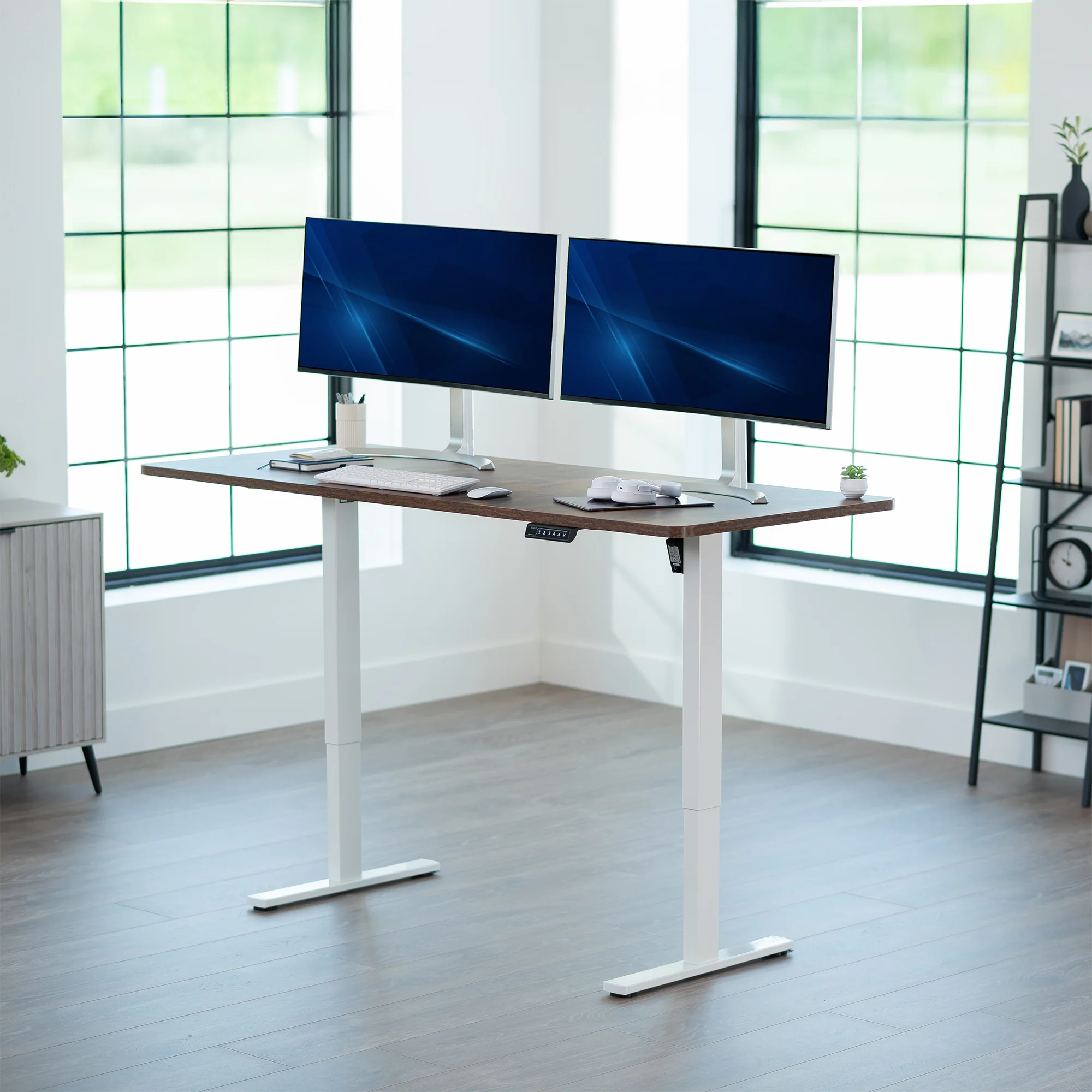 1B Split Top Series - Single Motor Electric Desk with Push Button Memory Controller - Image 128