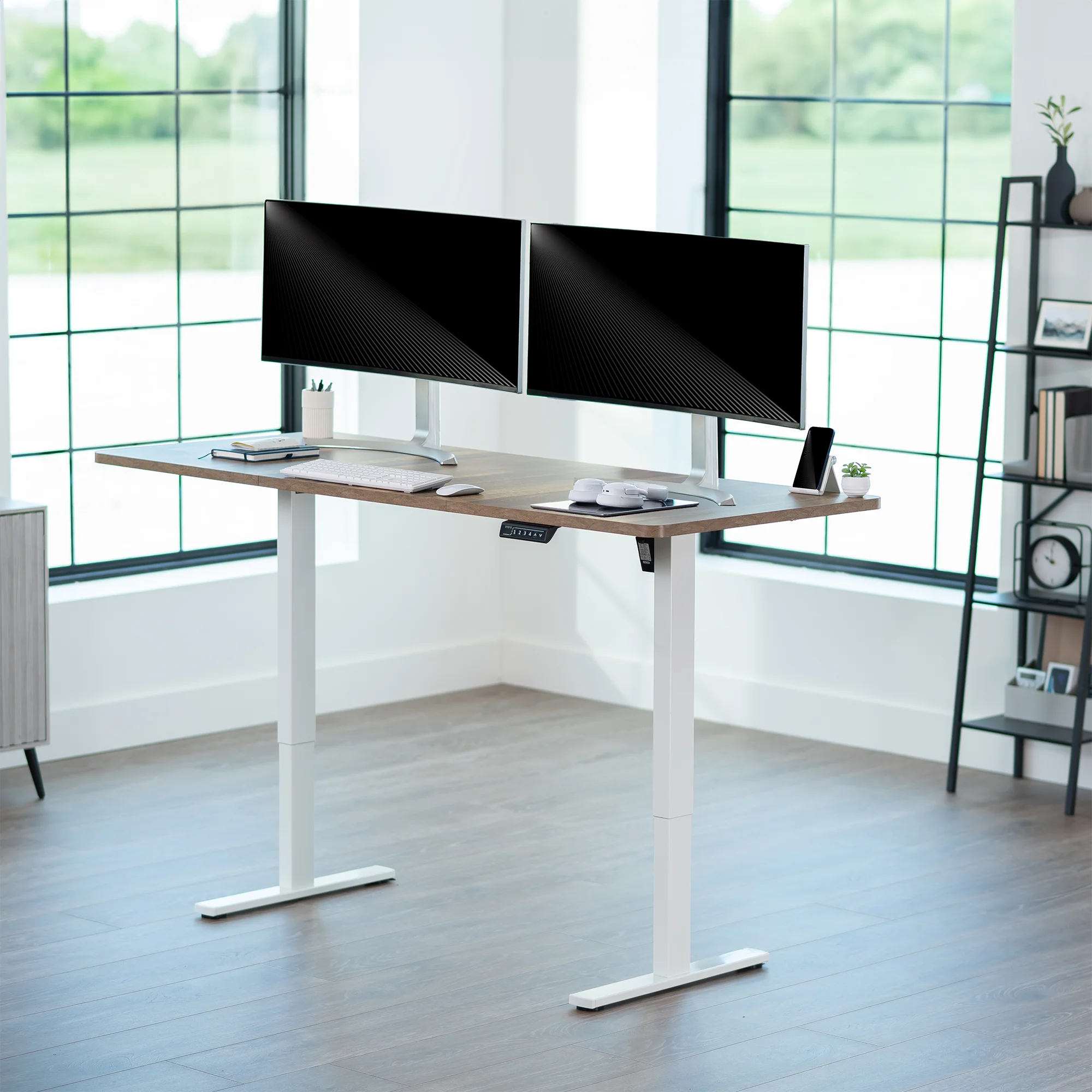 1B Split Top Series - Single Motor Electric Desk with Push Button Memory Controller - Image 130