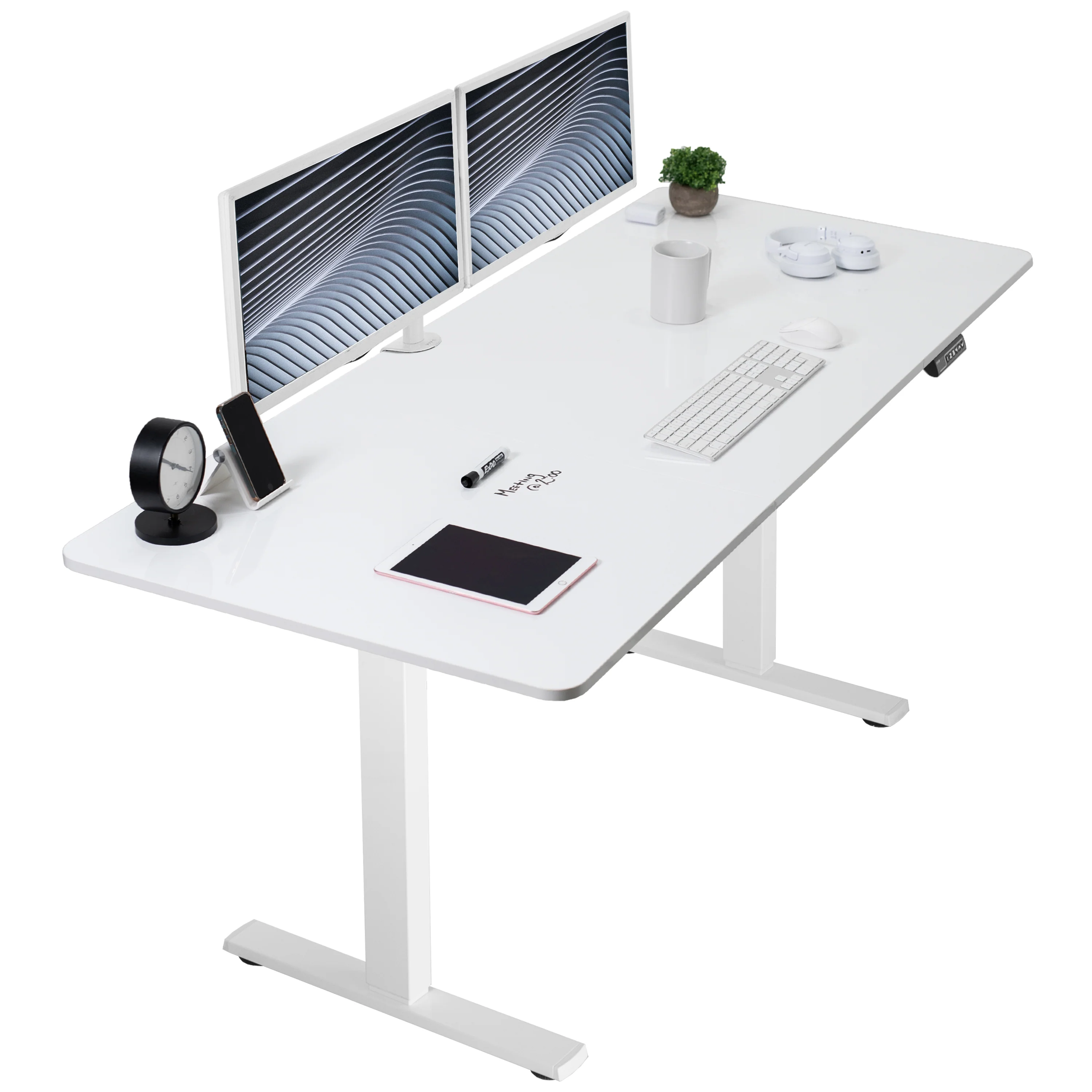 1B Split Top Series - Single Motor Electric Desk with Push Button Memory Controller - Image 135