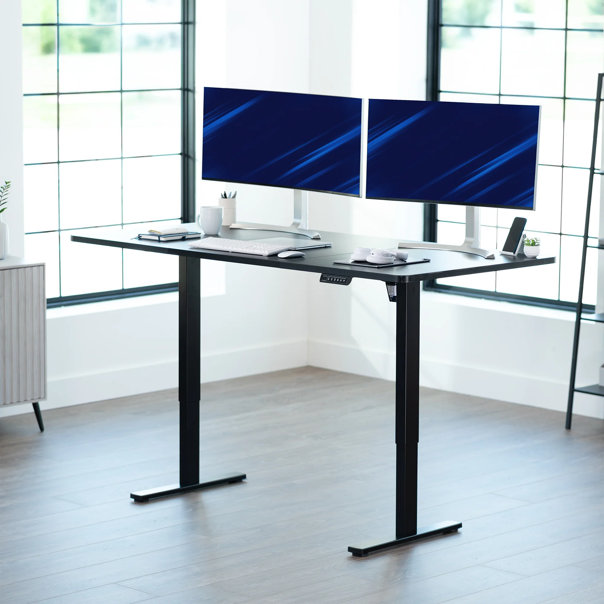 1B Split Top Series - Single Motor Electric Desk with Push Button Memory Controller - Image 138