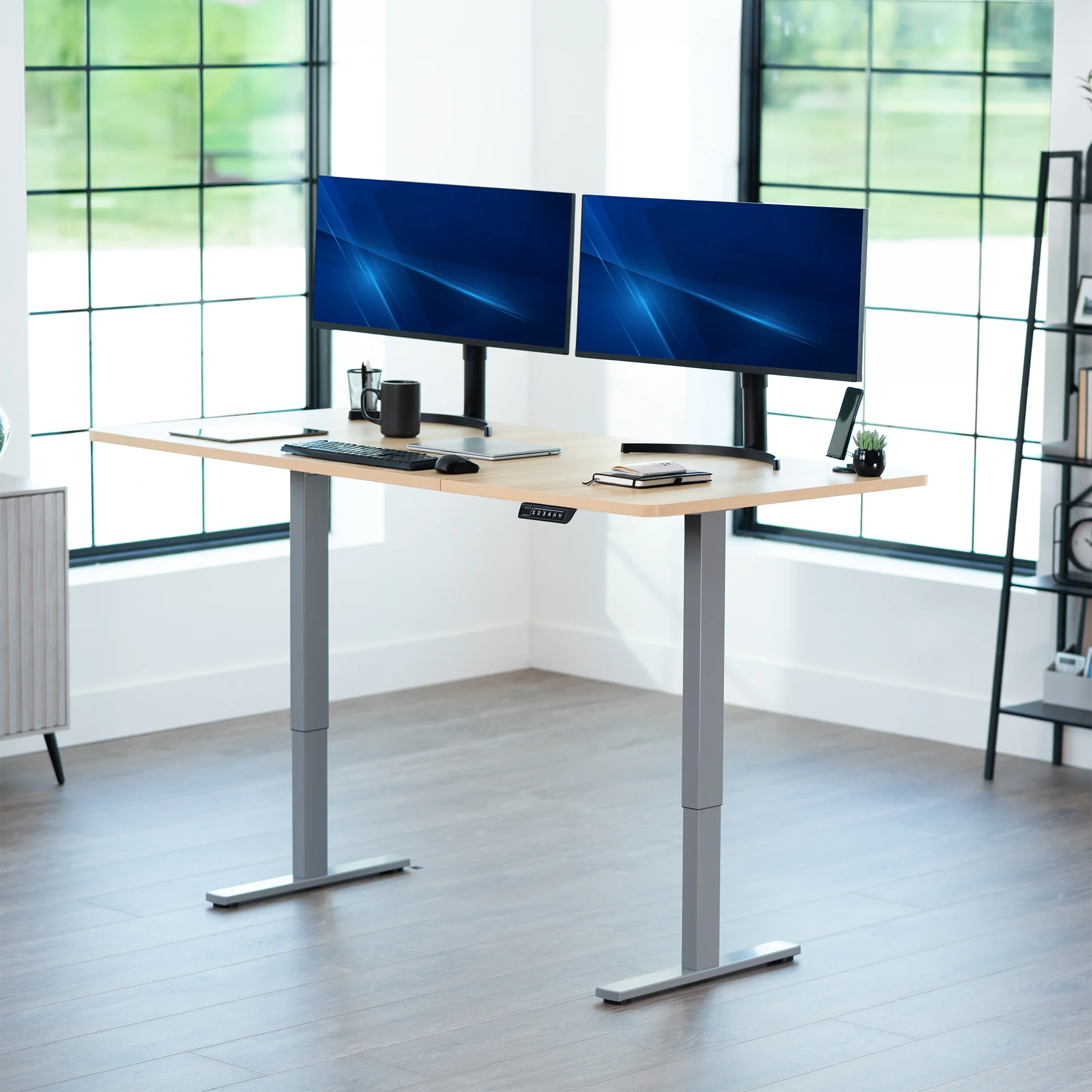 1B Split Top Series - Single Motor Electric Desk with Push Button Memory Controller - Image 162