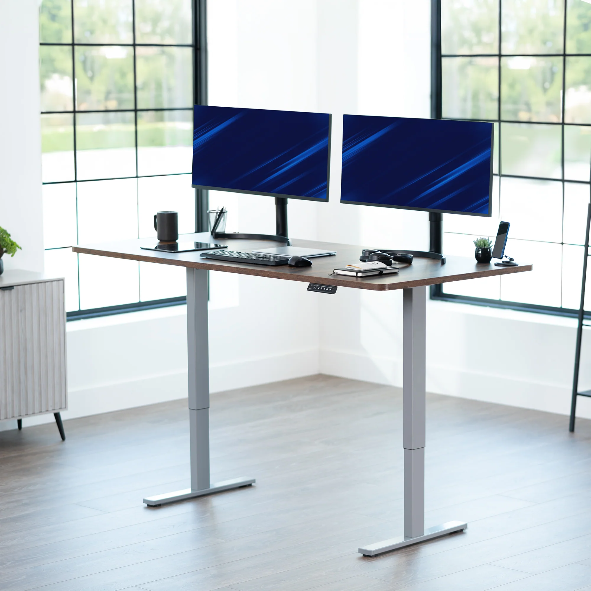 1B Split Top Series - Single Motor Electric Desk with Push Button Memory Controller - Image 166