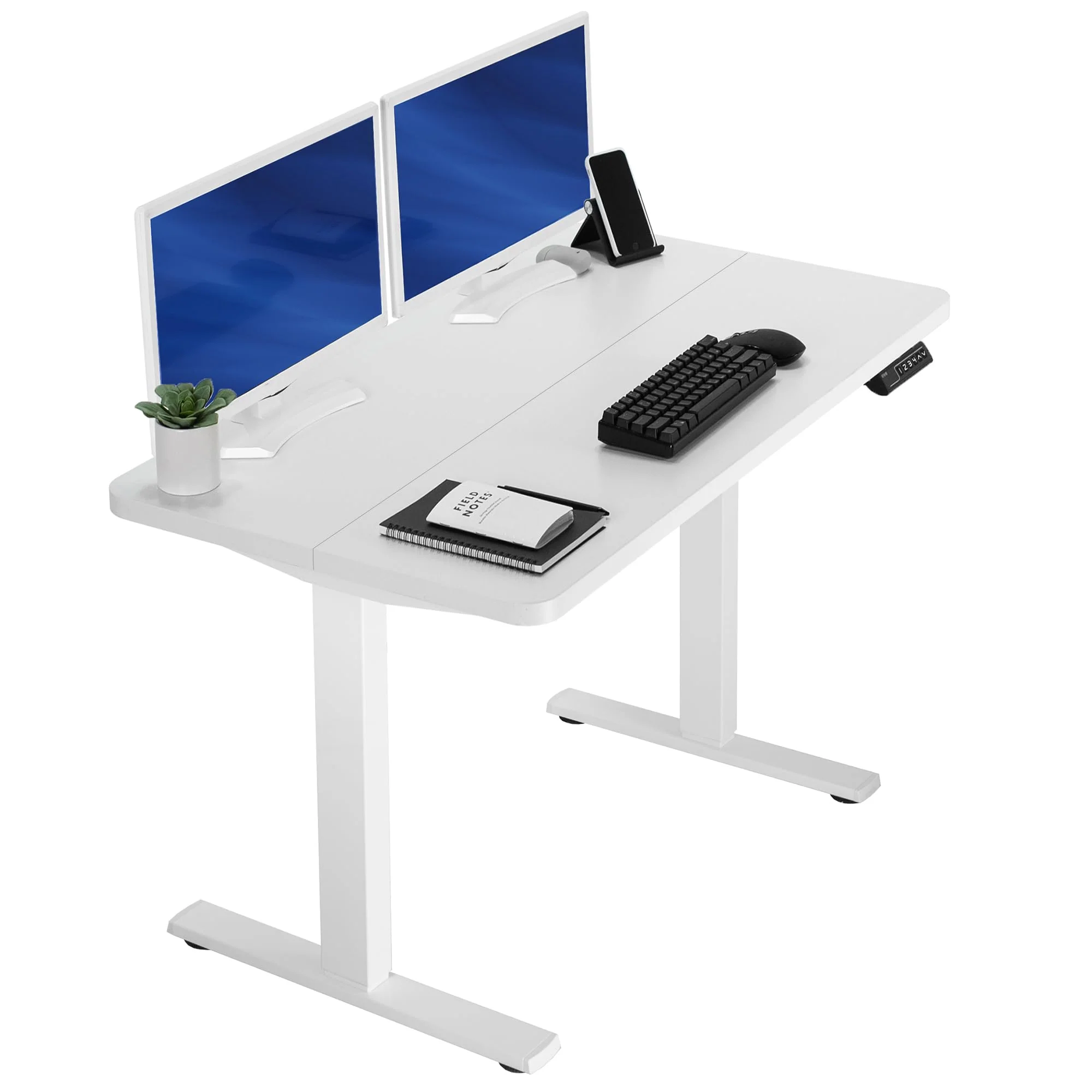 1B Split Top Series - Single Motor Electric Desk with Push Button Memory Controller - Image 17