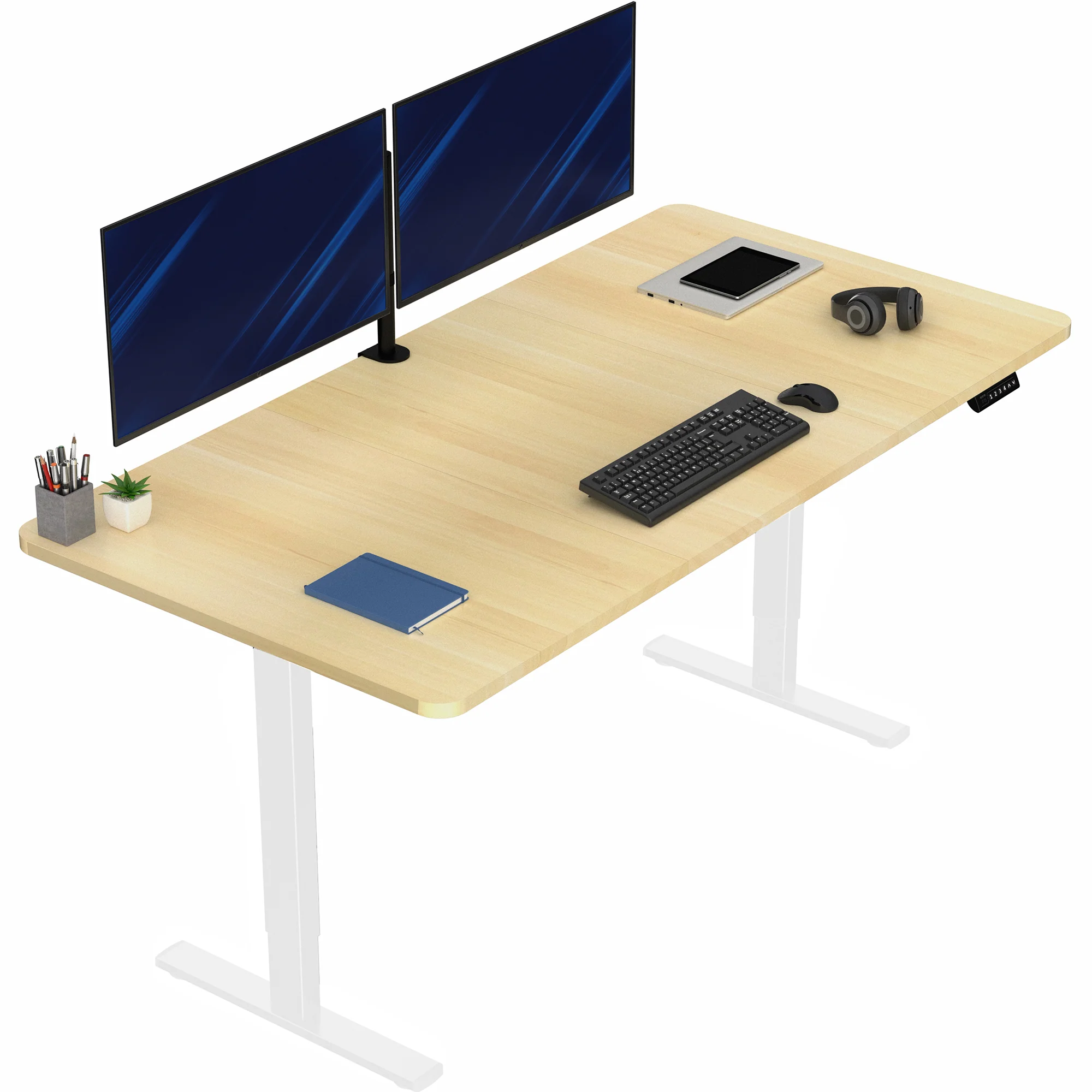 1B Split Top Series - Single Motor Electric Desk with Push Button Memory Controller - Image 175
