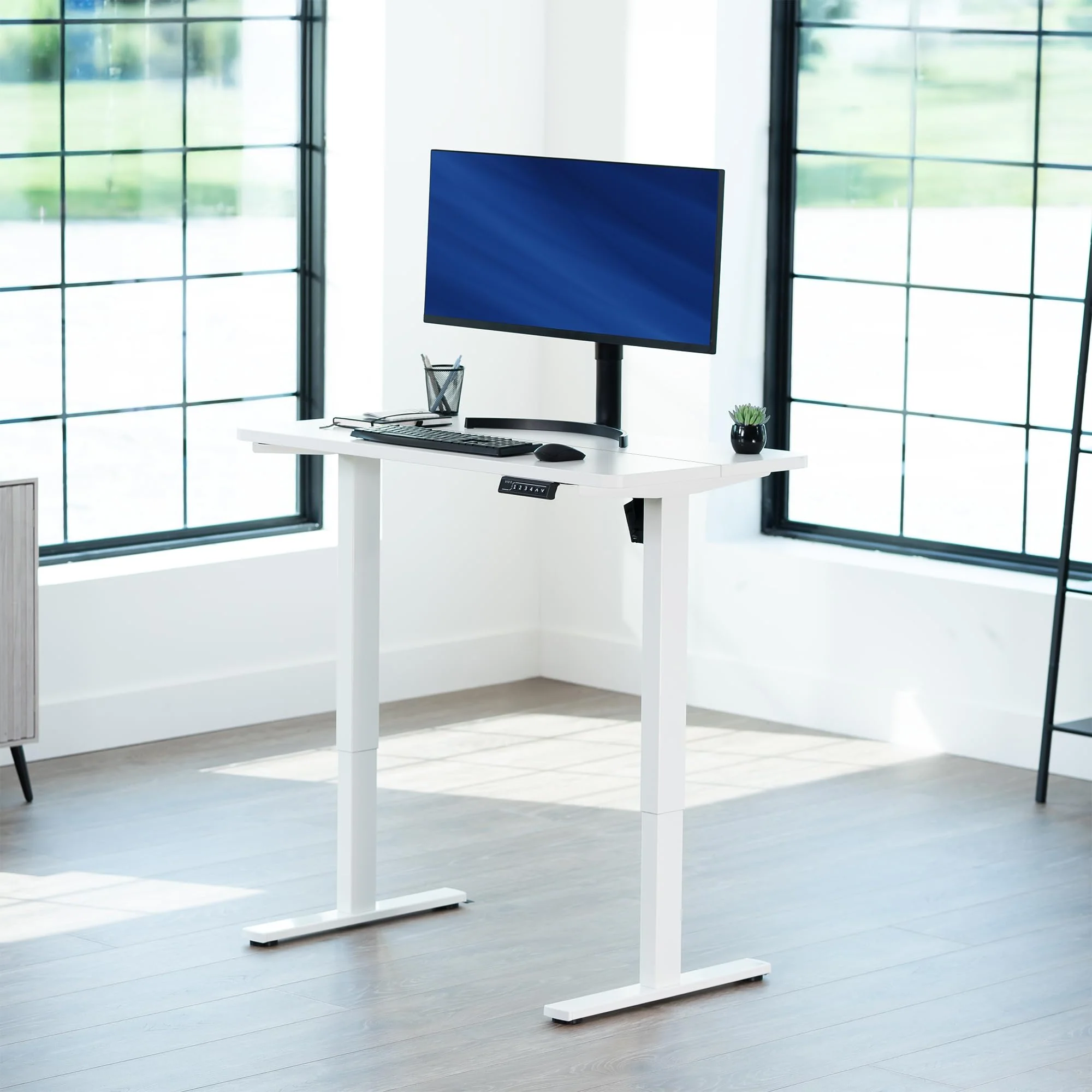 1B Split Top Series - Single Motor Electric Desk with Push Button Memory Controller - Image 18
