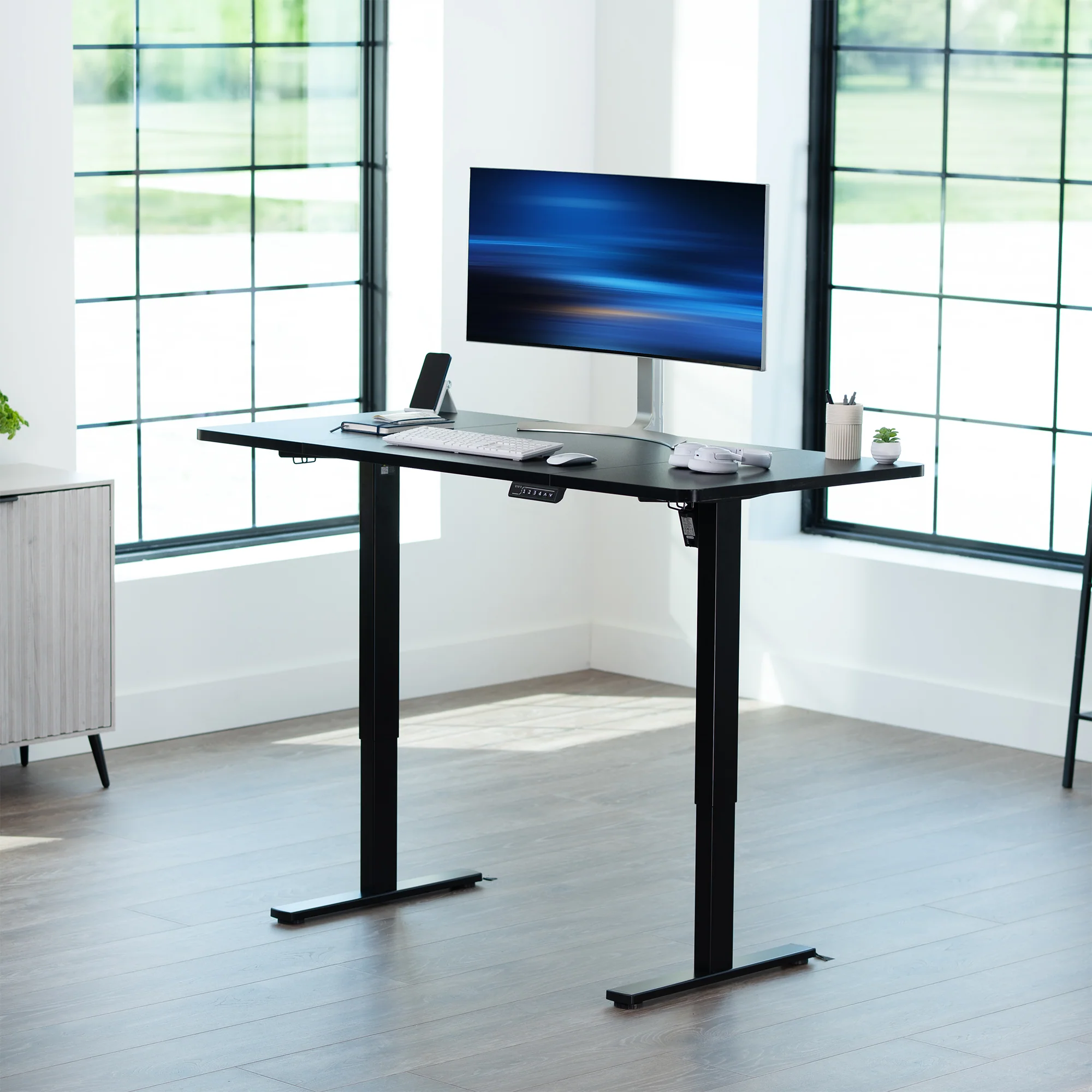 1B Split Top Series - Single Motor Electric Desk with Push Button Memory Controller - Image 20