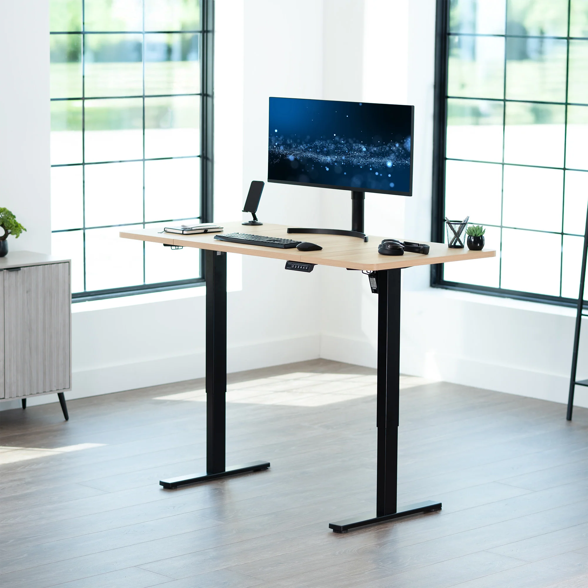 1B Split Top Series - Single Motor Electric Desk with Push Button Memory Controller - Image 30