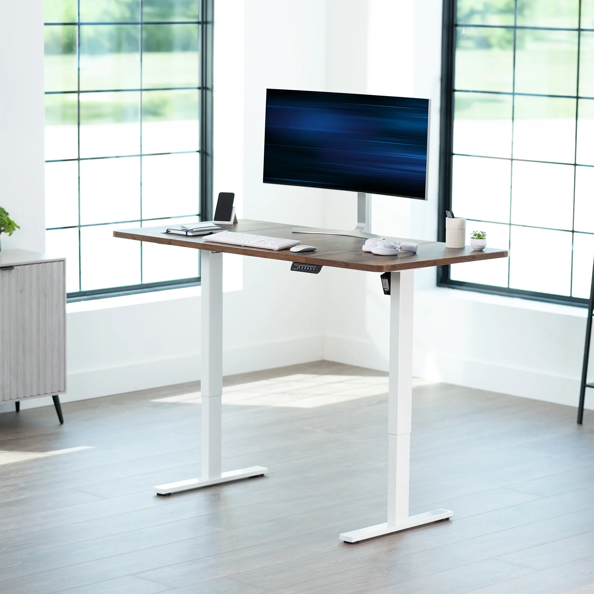 1B Split Top Series - Single Motor Electric Desk with Push Button Memory Controller - Image 64
