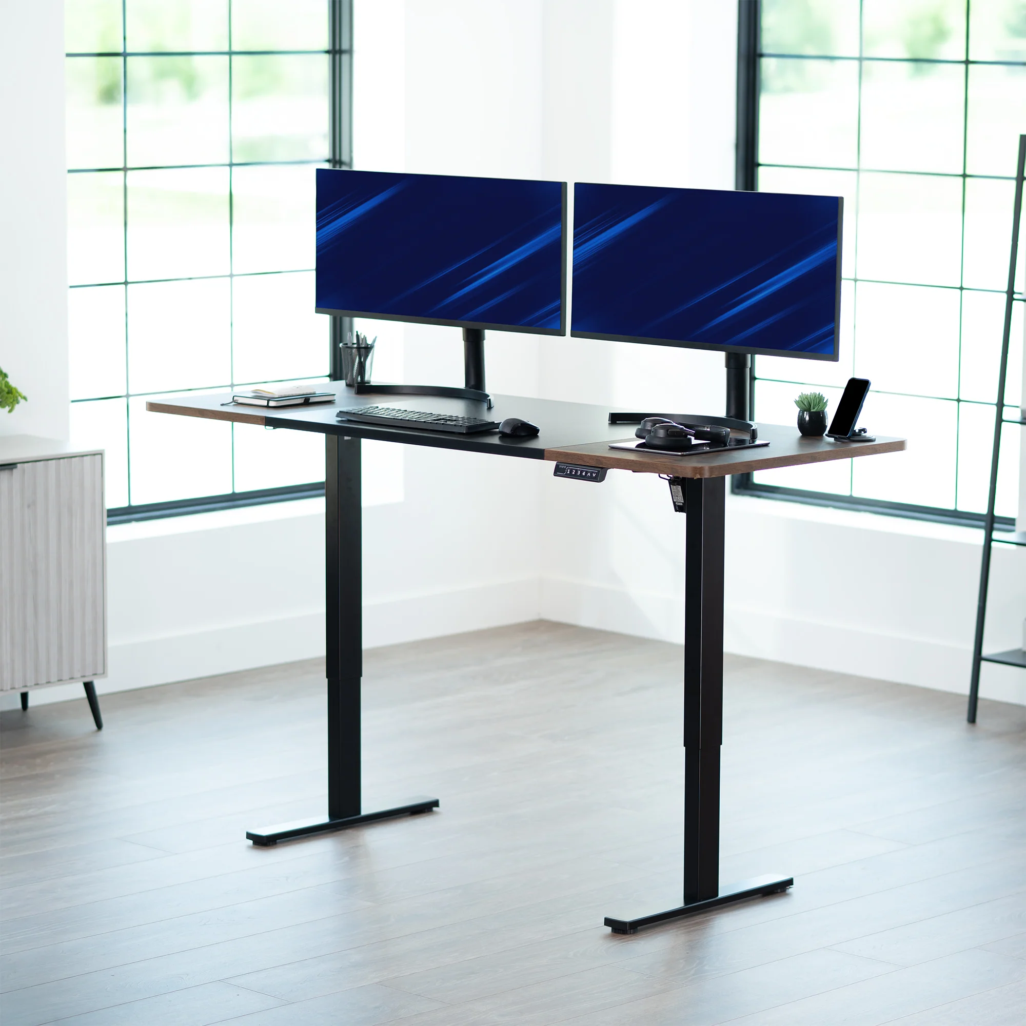 1B Split Top Series - Single Motor Electric Desk with Push Button Memory Controller - Image 78