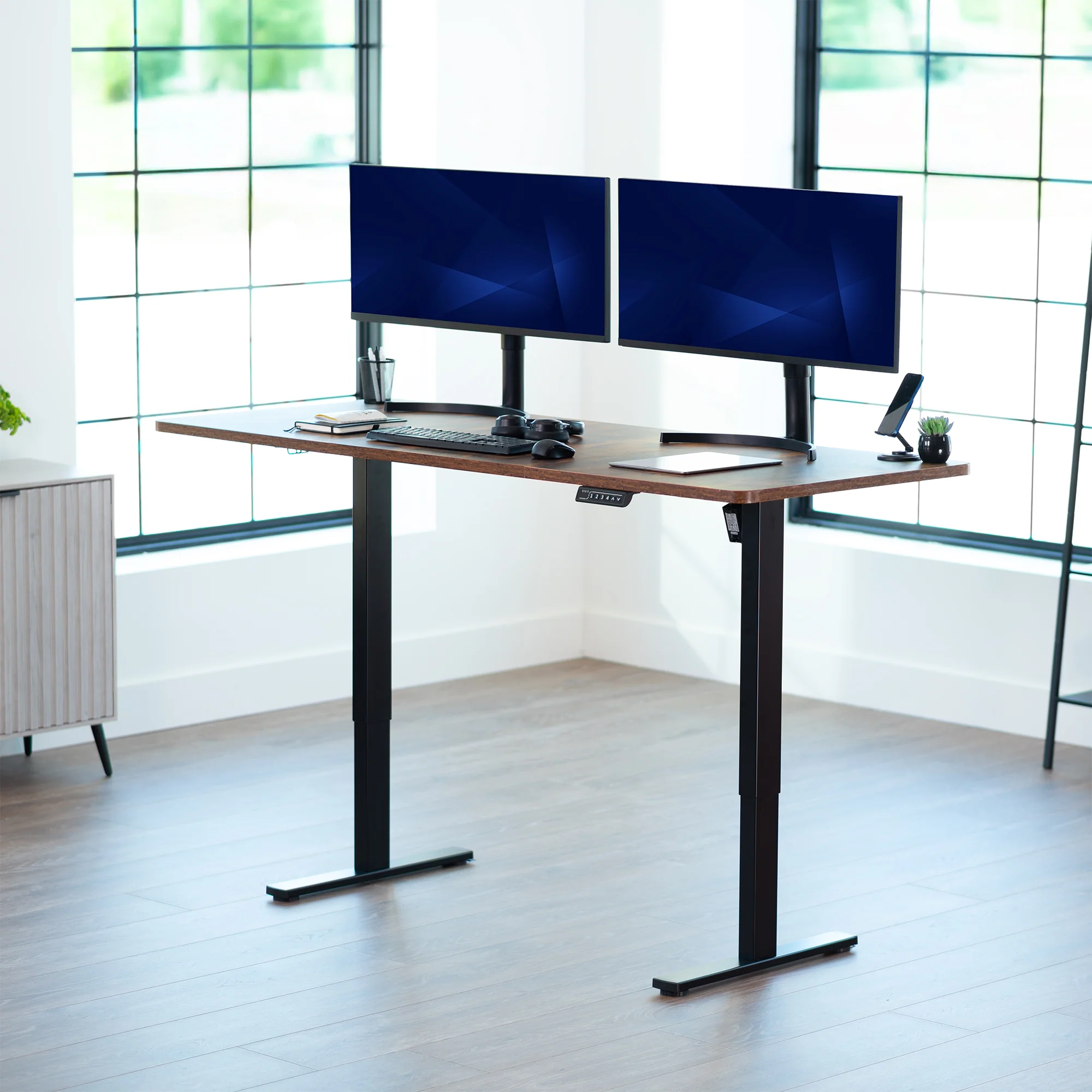 1B Split Top Series - Single Motor Electric Desk with Push Button Memory Controller - Image 88