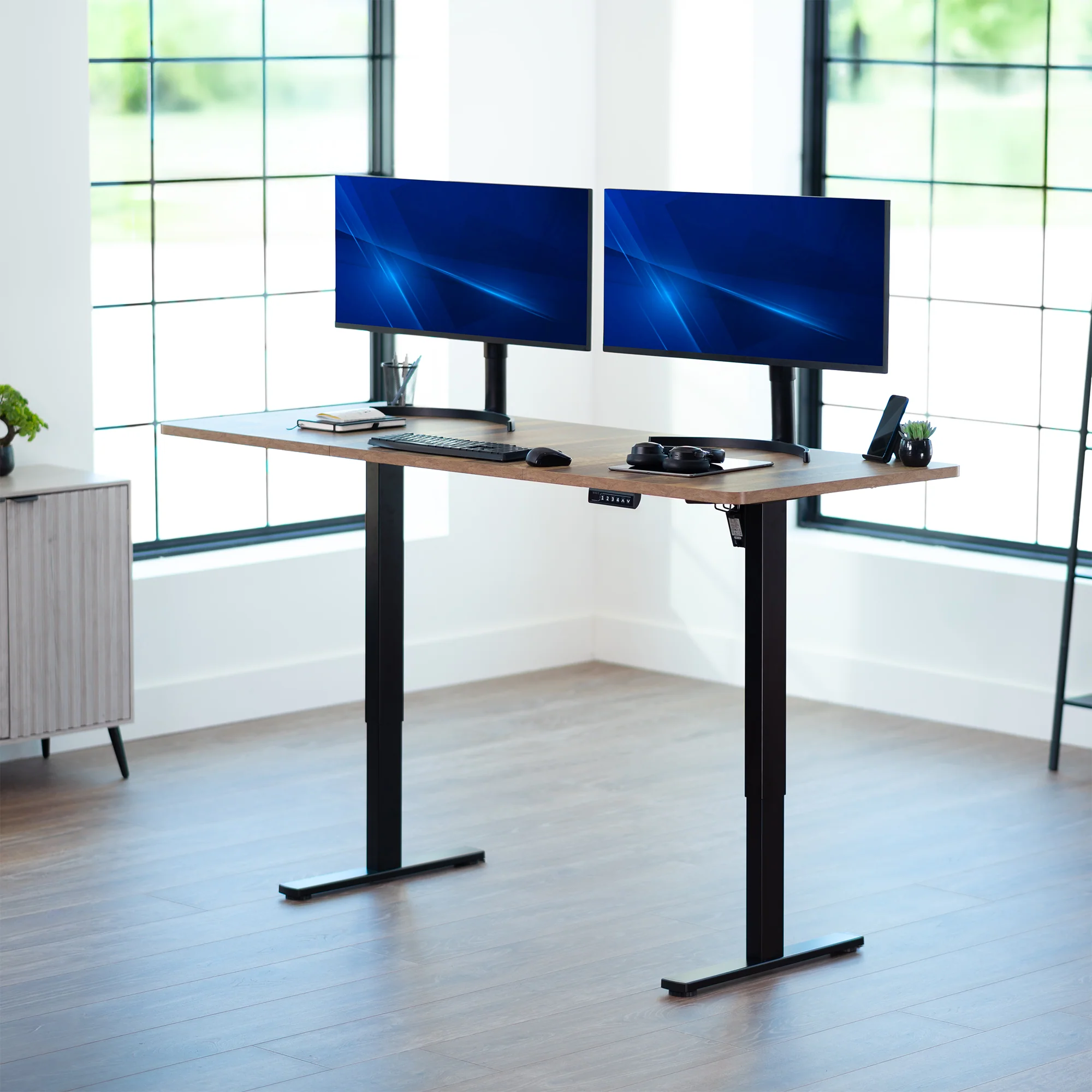 1B Split Top Series - Single Motor Electric Desk with Push Button Memory Controller - Image 90