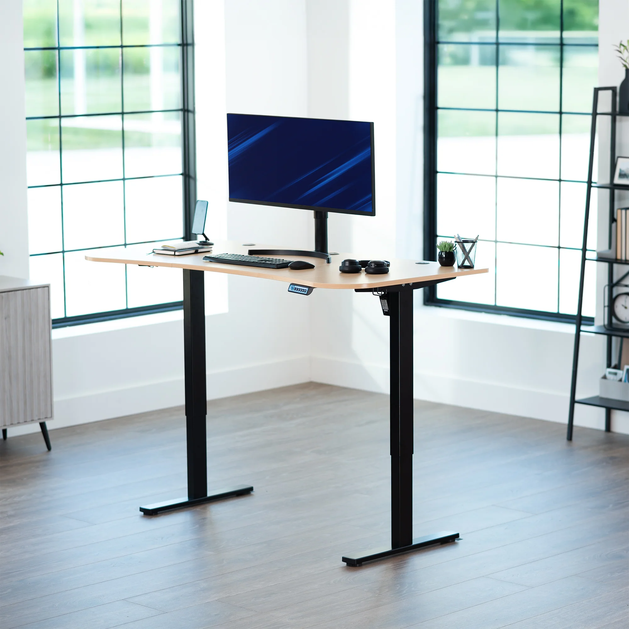 1B Series - 63" x 32" Electric Desk with Push Button Memory Controller - Image 11