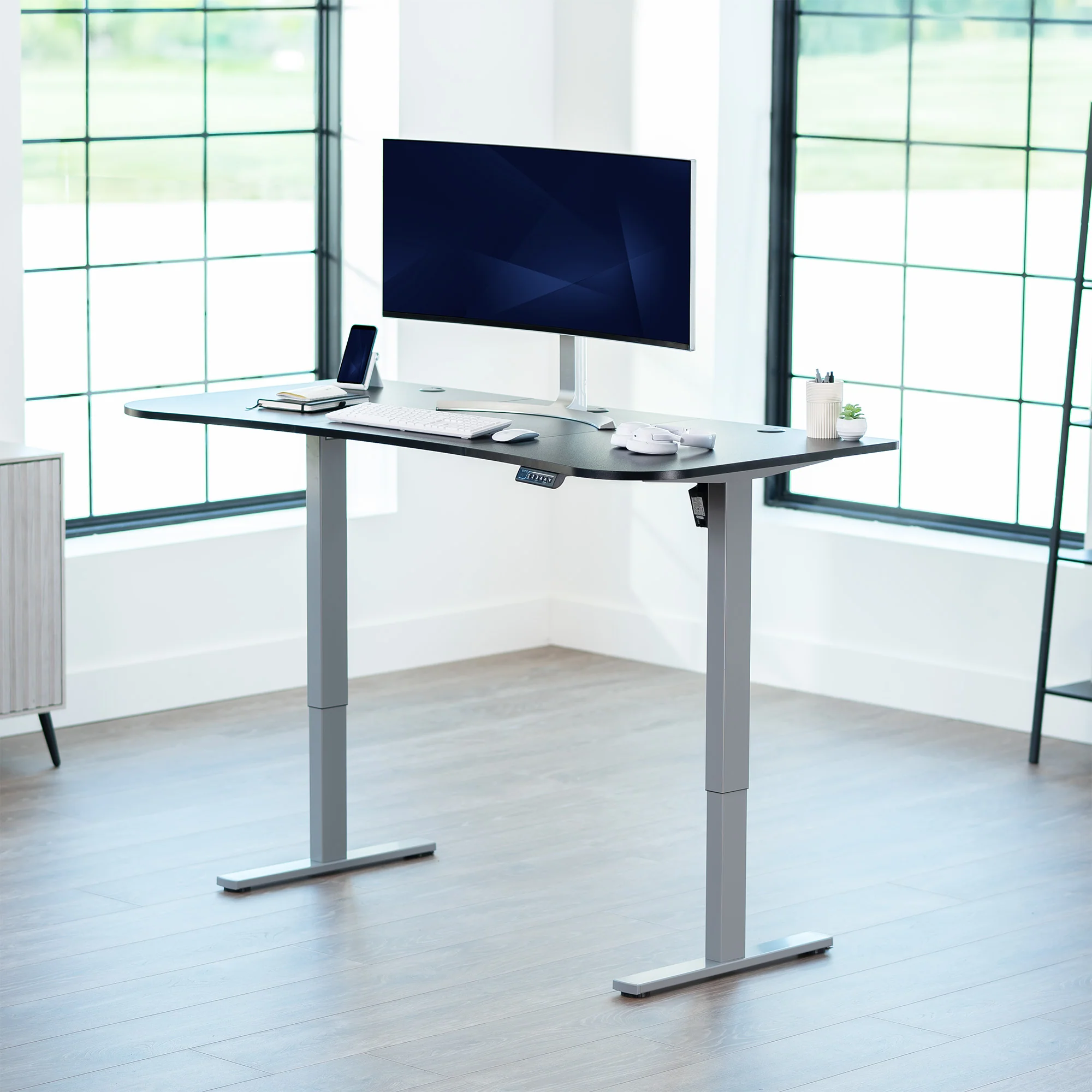 1B Series - 63" x 32" Electric Desk with Push Button Memory Controller - Image 25
