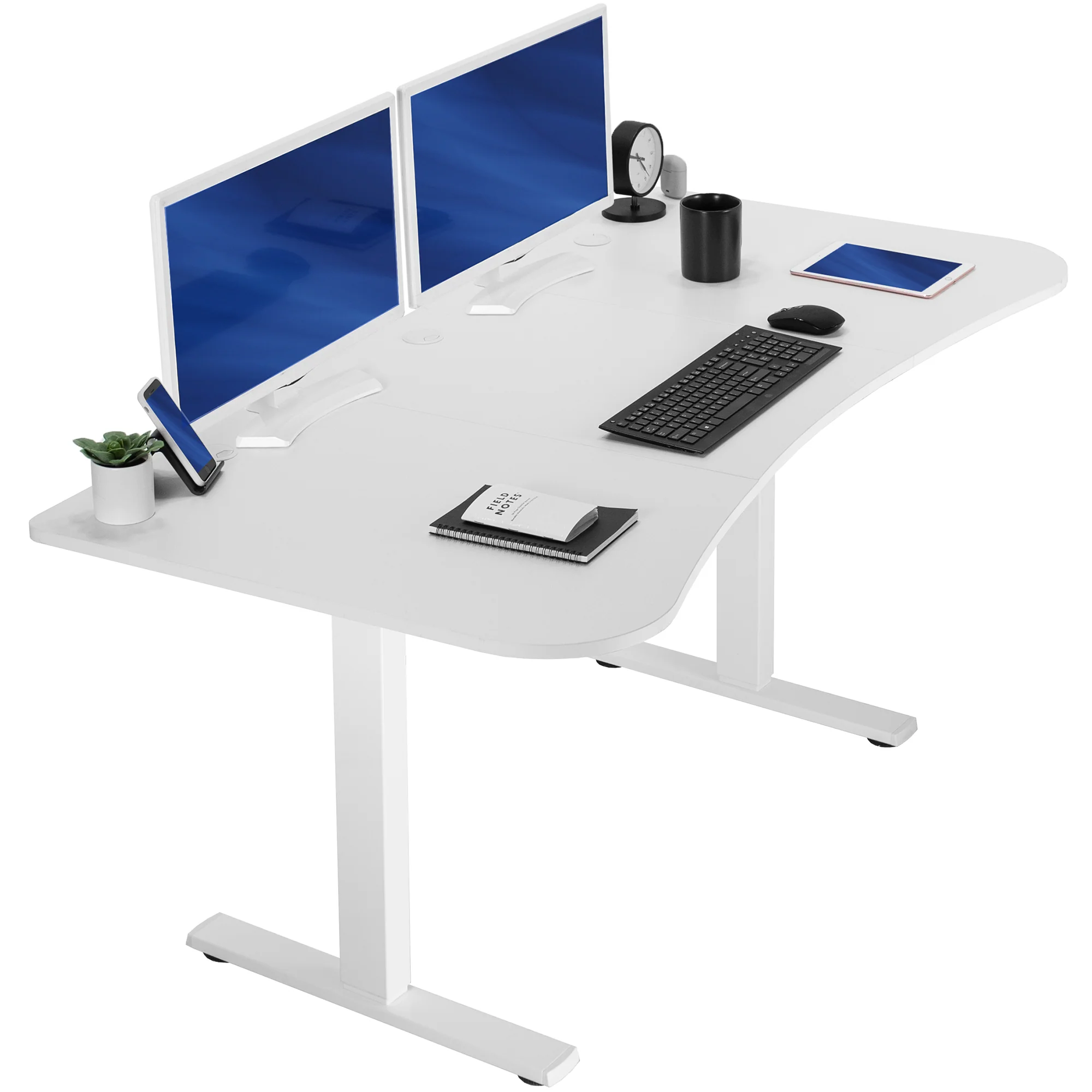 1B Series - 63" x 32" Electric Desk with Push Button Memory Controller - Image 54