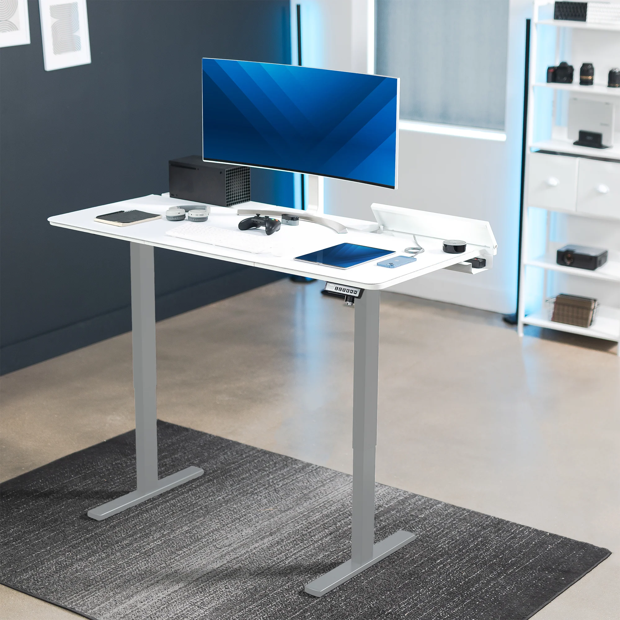 1B6-P3B Series - Electric Desk with Concealed Cable Table Top and Full-Size Pad - Image 14